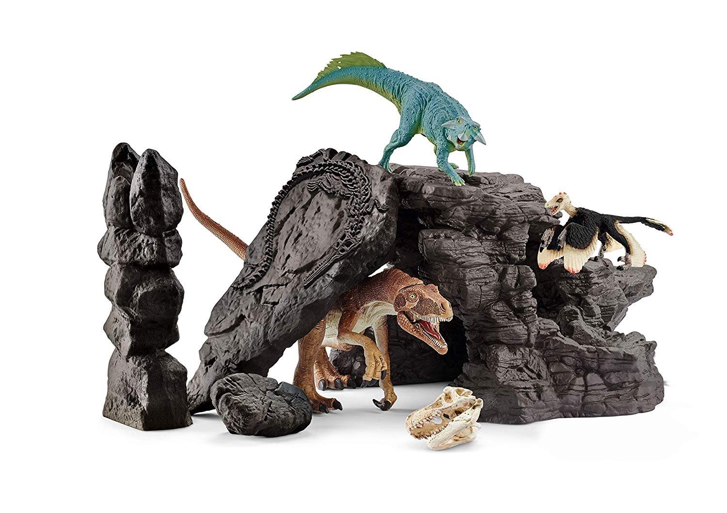 Schleich® Spielwelt Schleich 41461 - Dinosaurs - Dinoset mit Höhle, Spielset