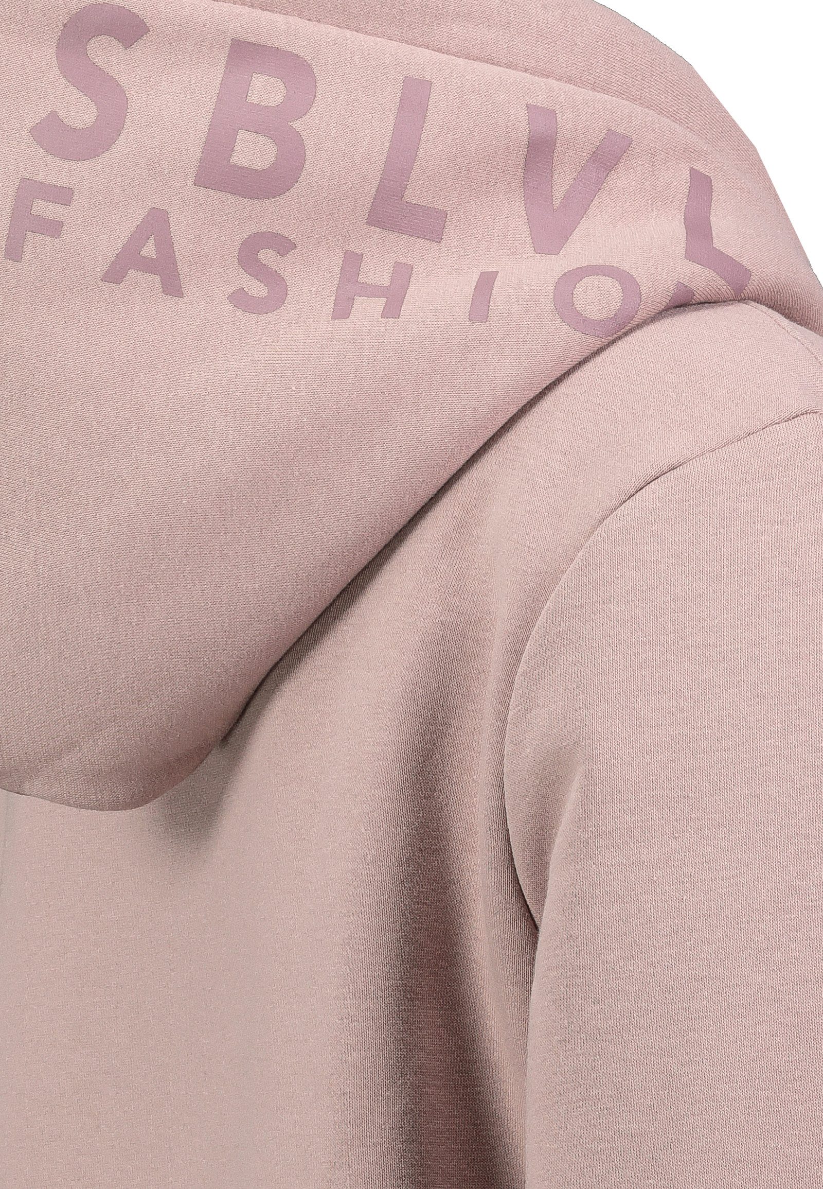 SUBLEVEL Hoodie mit Kängurutasche und Logo-Print für (1-tlg) Baumwolle Normal Fit ohne Kragen bedruckt atmungsaktiv