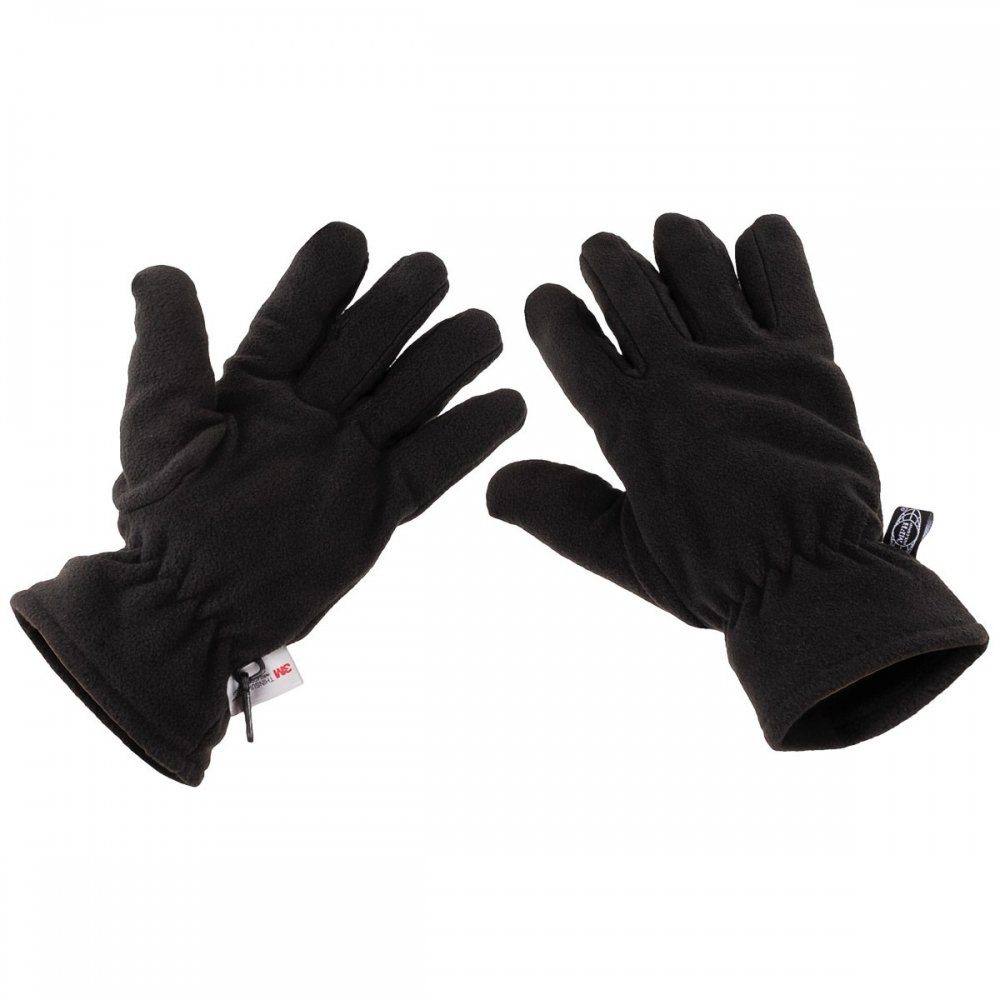 MFH Fleecehandschuhe Fleece-Fingerhandschuhe, schwarz, Thinsulatefütterung günstig online kaufen