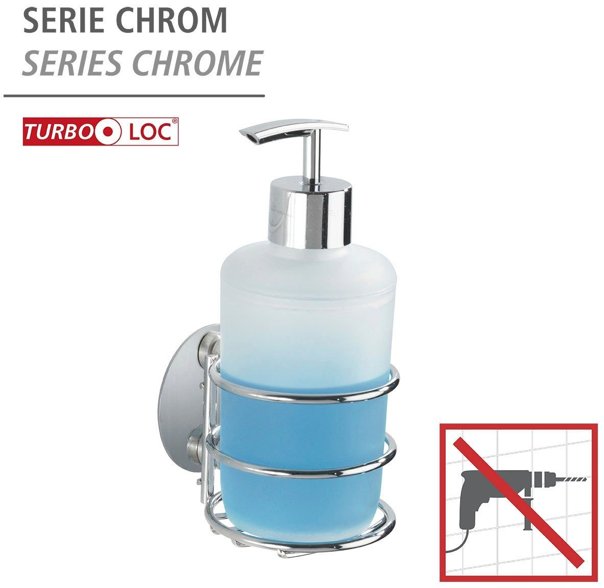 WENKO Seifenspender Turbo-Loc®, (1-tlg), 285 ml