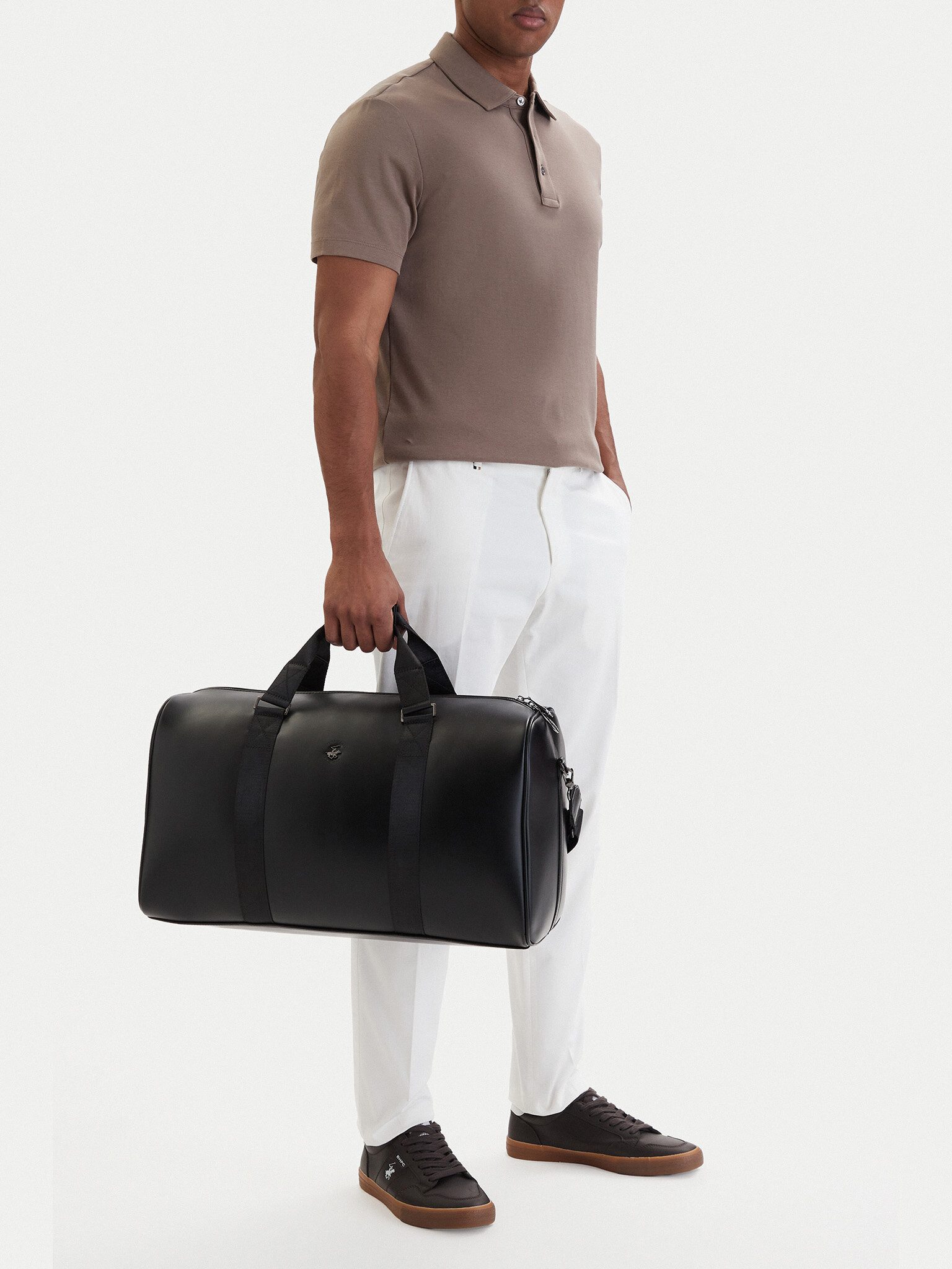 Handtasche Beverly Hills Polo Club Wochenendtasche Herren Schwarz BEVERLY HILLS P