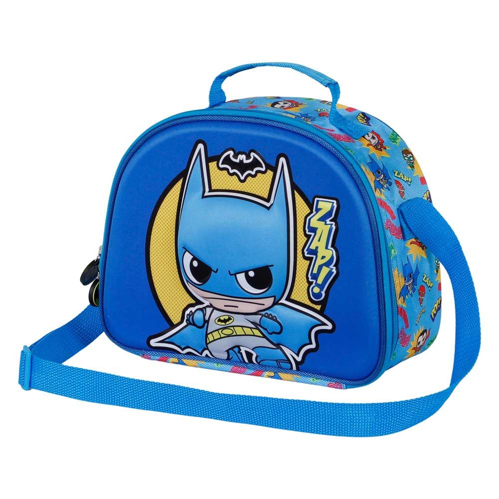 Karactermania Kindergartentasche Batman Picknicktasche Frühstückstasche Kinder Umhängetasche Lunch Bag, Isolierende Innenauskleidung