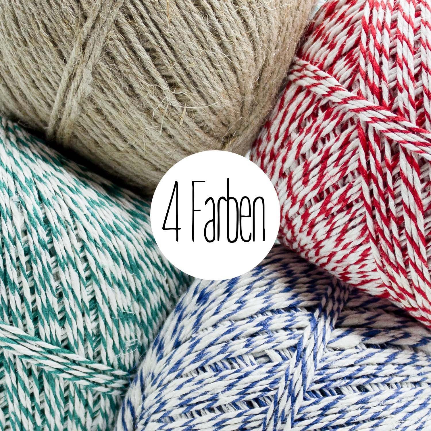 Landwiesen Wurstbindfaden Wurstgarn Metzgergarn Knäuel Küchengarn, 720,00 m (Spar-Set, (4 Knäuele), lebensmittelecht