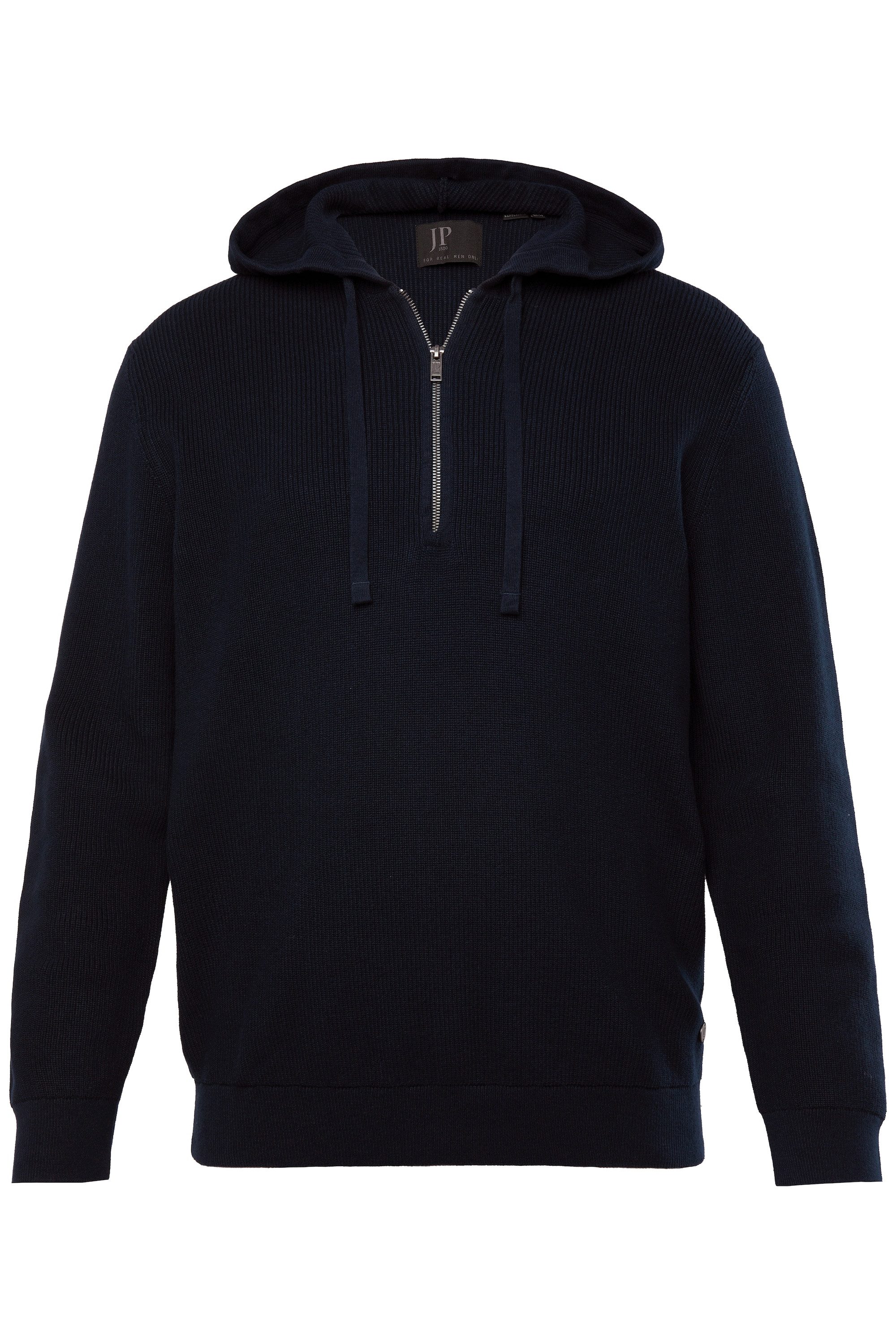 JP1880 Rundhalspullover JP1880 Strickhoodie Kapuze Rippstrick günstig online kaufen