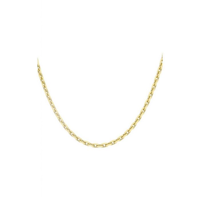 JuwelmaLux Goldkette Halskette Gold Ankerkette diamantiert 50 cm (1-tlg) Damen Halskette Gold 333/000 inkl. Schmuckschachtel