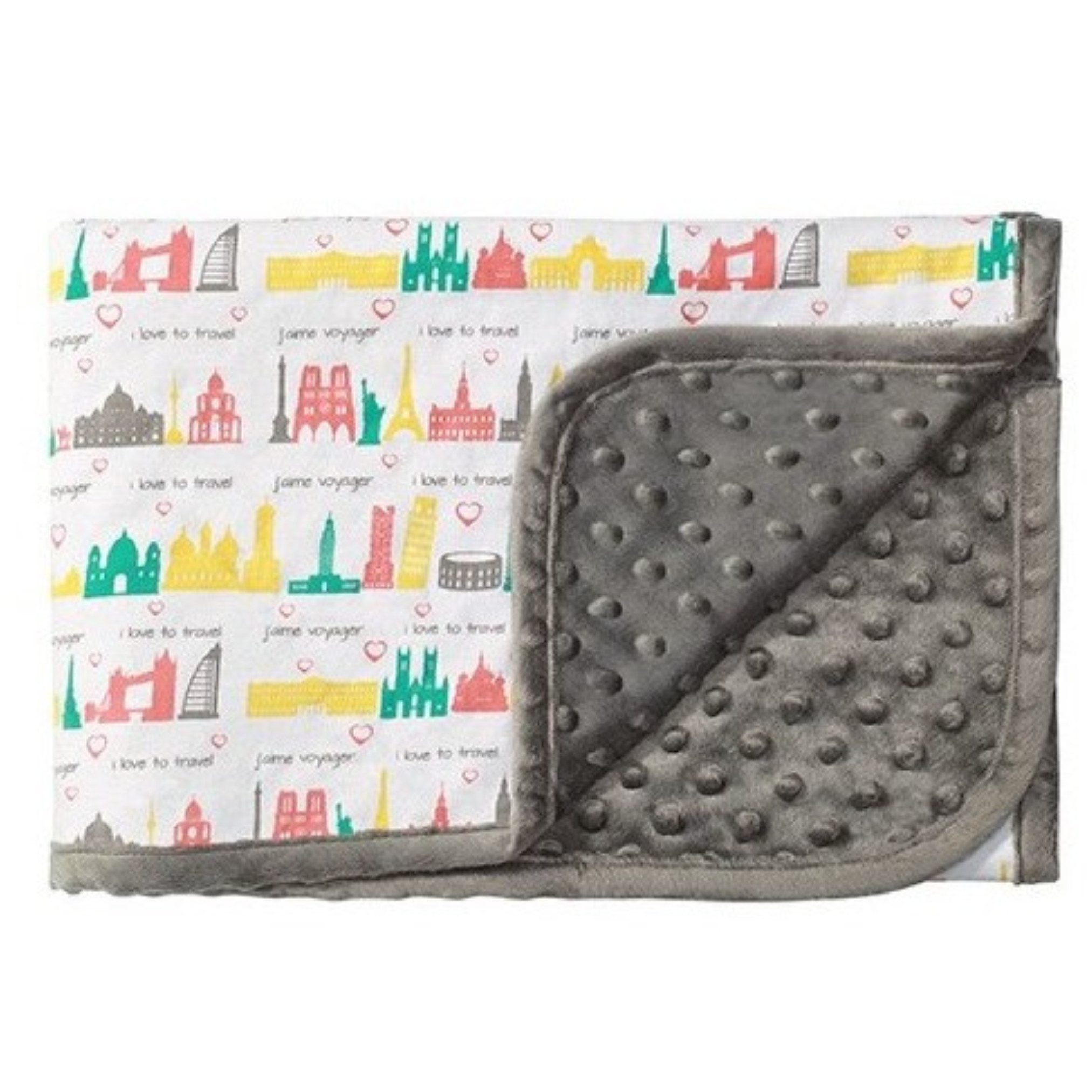 Babydecke Baby Kuscheldecke Bubbles 1410 - 75x100, Kuschelweich, babyono, Mit Noppen Struktur, Super weich