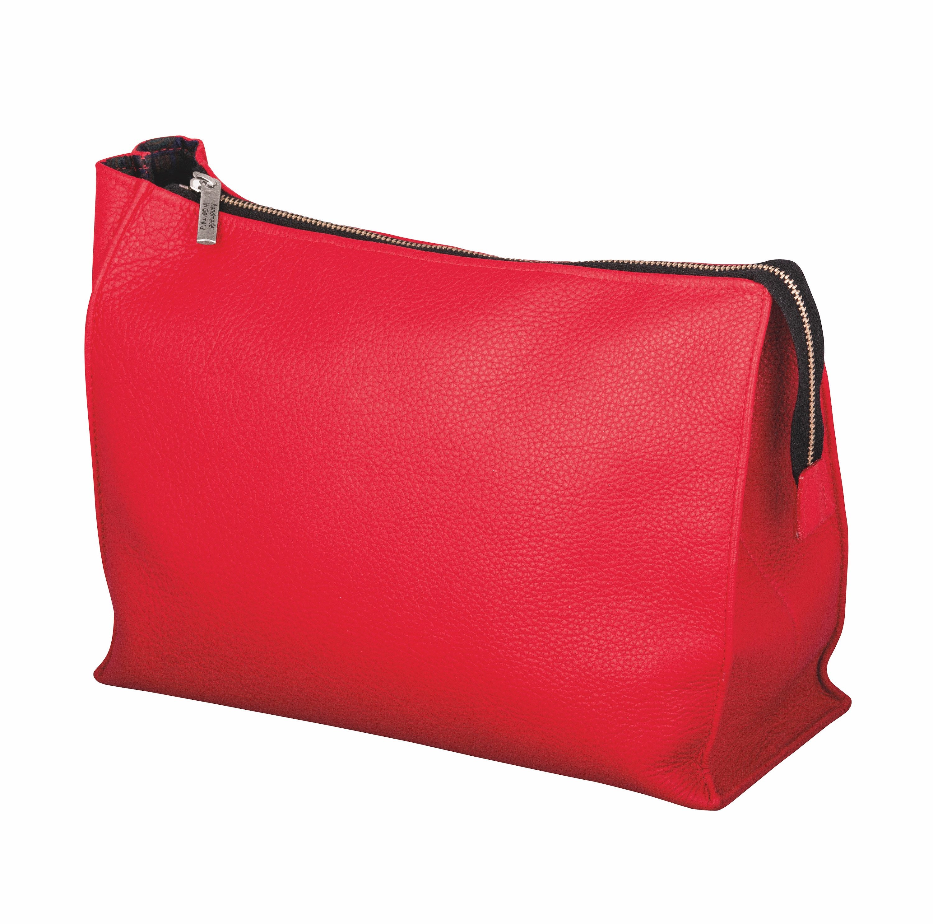 ERBE Kulturbeutel Kulturtasche, Leder, 25 cm (1-tlg)