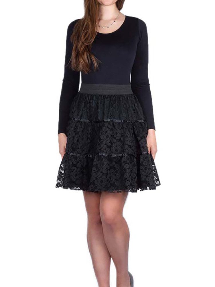 Goldschmidt Kostüme Kostüm Spitzen Tutu schwarz Spitzenrock günstig online kaufen