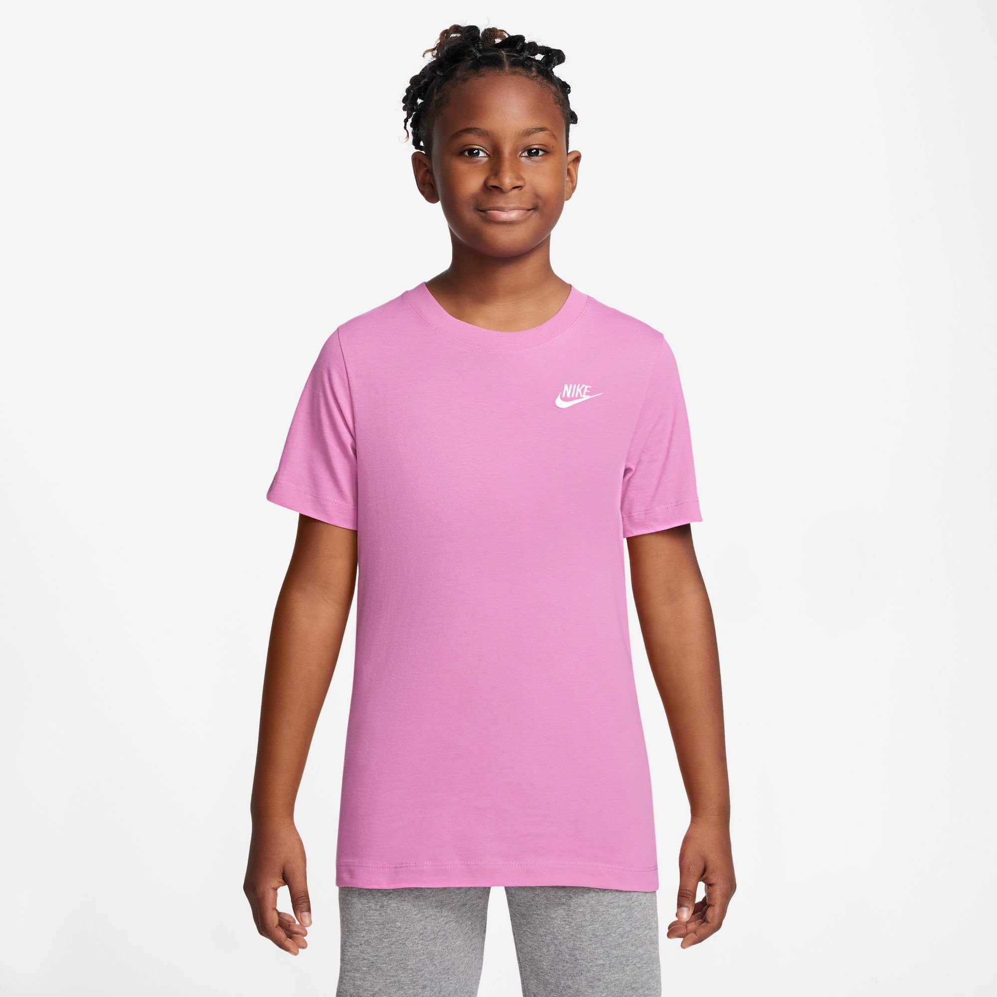 Nike Sportswear T-Shirt BIG KIDS' PINK T-SHIRT PLAYFUL