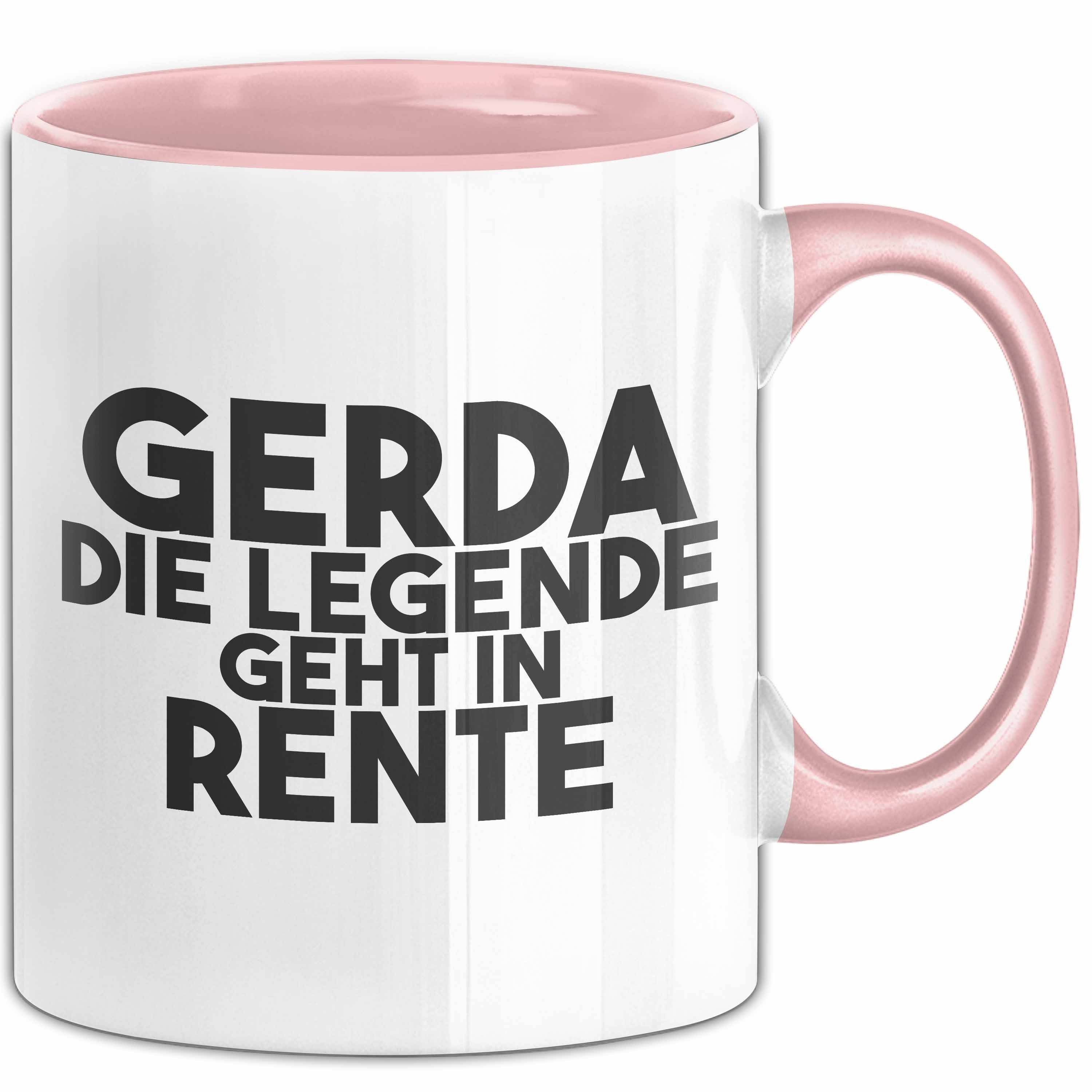 Trendation Tasse Gerda Tasse Gerda – Die Legende Geht In Rente Geschenk, Keramik