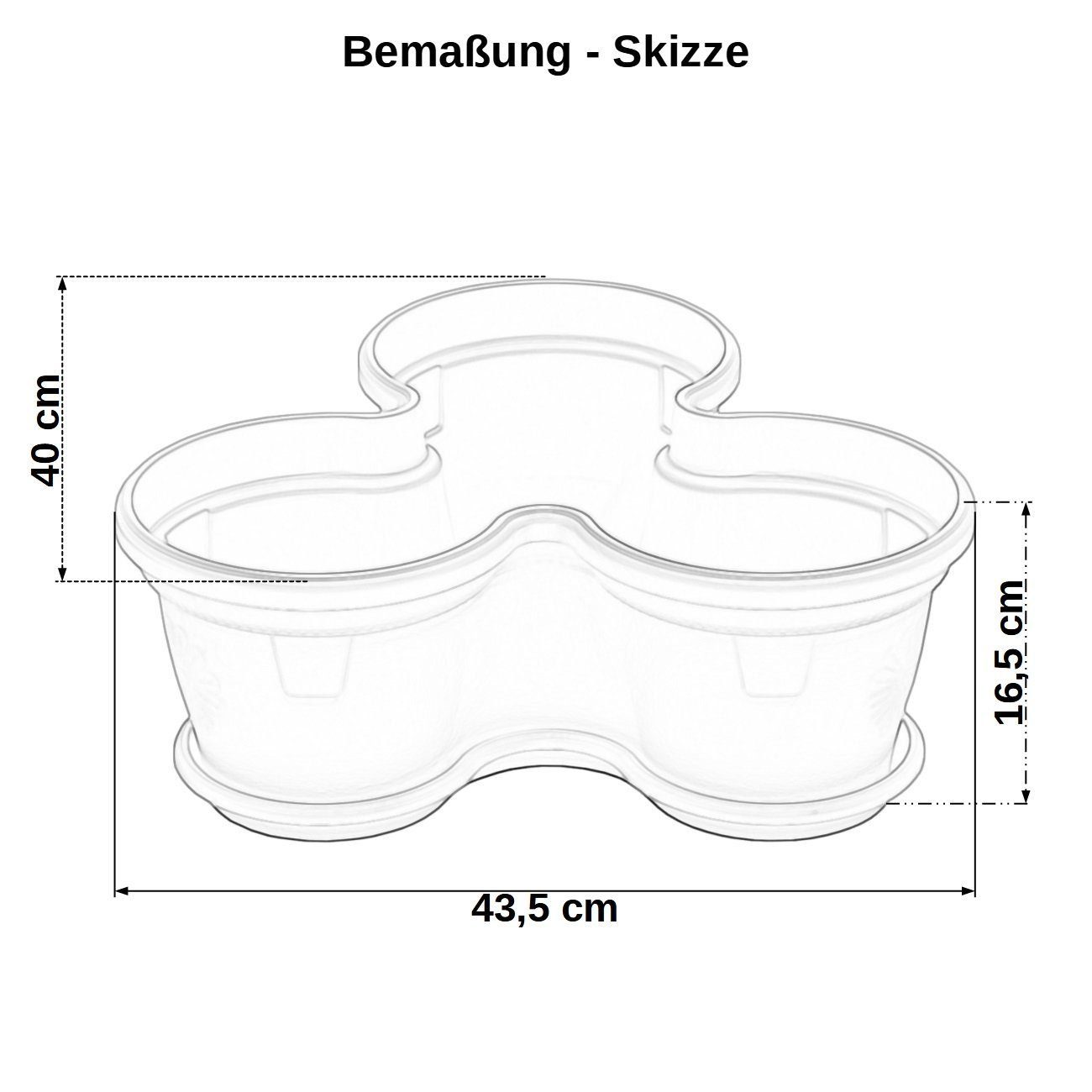 Engelland Blumenständer Säulentopf, Hochbeet, Kräuterbeet je UV-beständig, Terrakotta robuster Ebene), Fassungsvermögen stapelbar, Kunststoff Liter (Vorteils-Set, platzsparend, fallsicher, 1 11 St