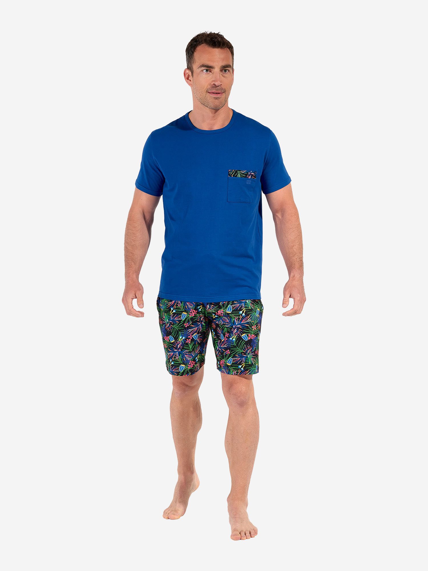 Hom Pyjama Short Sleepwear Havana (2 tlg) Schlafanzug, Pyjama Set, Nachtwäsche