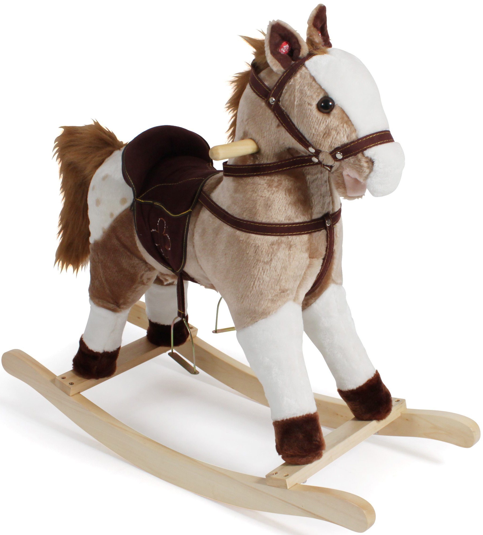 CHIC2000 Schaukelpferd Braun mit weißen Flecken günstig online kaufen