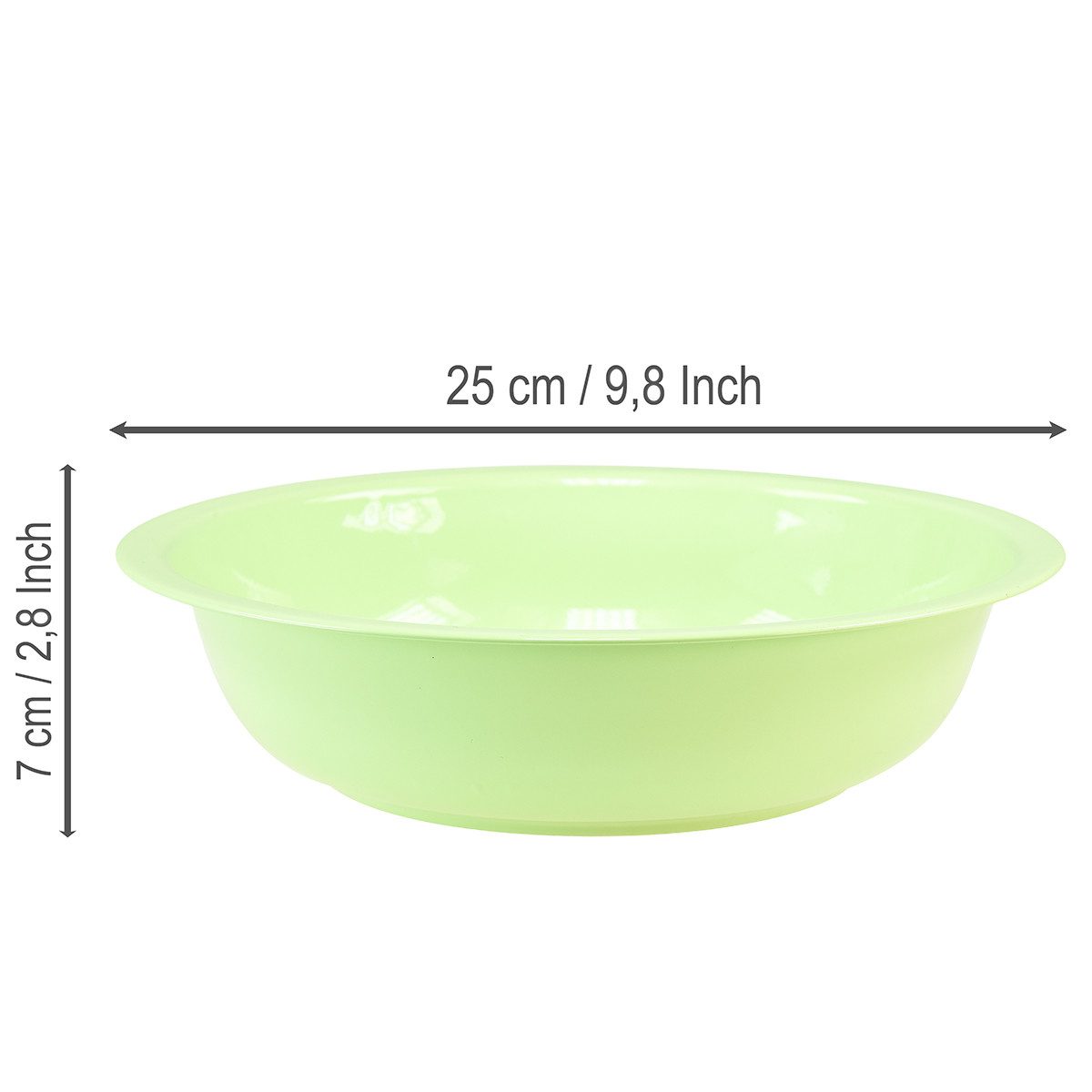 Viana Übertopf Dekorative Metallschale in glänzender Emaille-Optik für