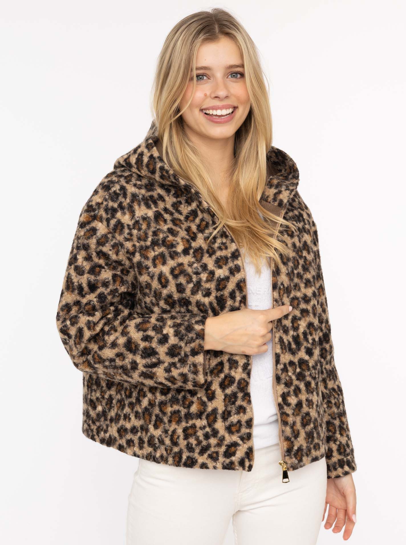 Zwillingsherz Kurzjacke "Fur" Kapuze, Reißverschluss, Seitliche günstig online kaufen