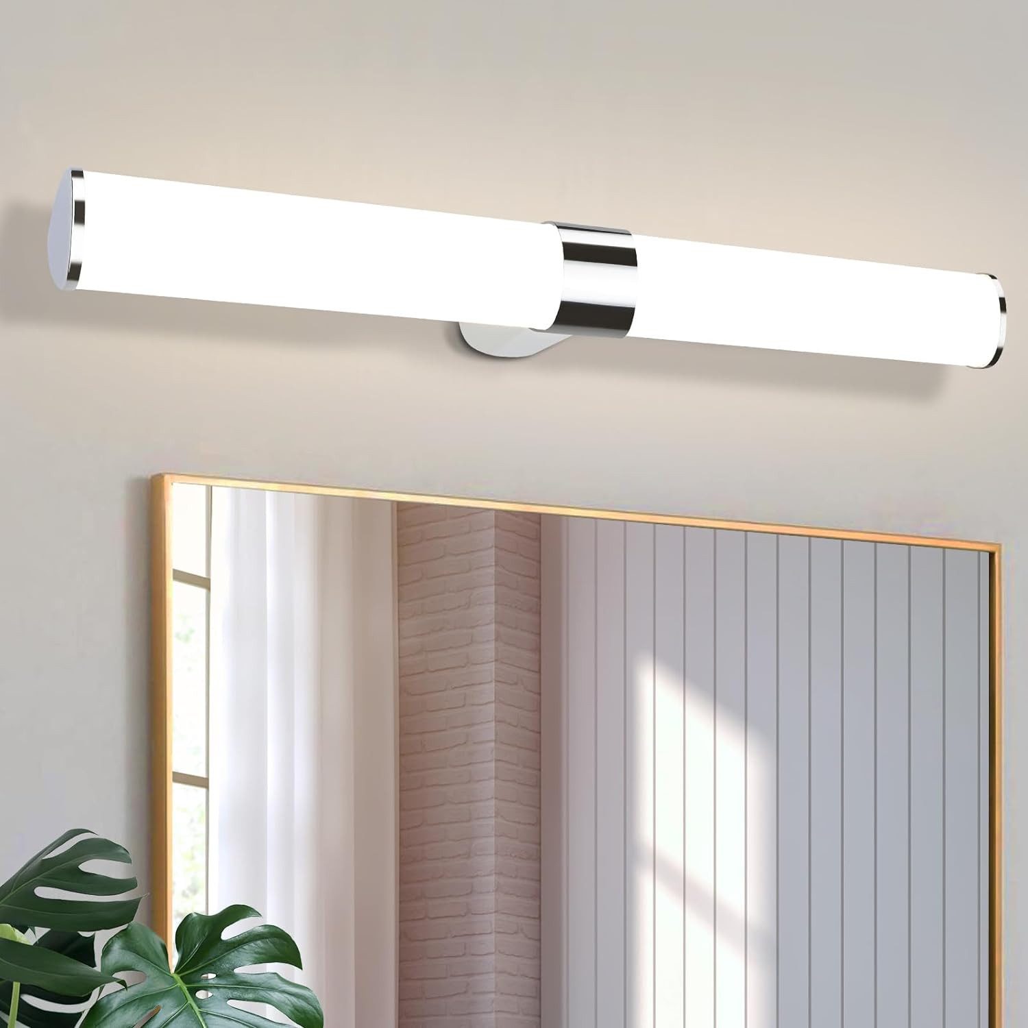 Nettlife LED Spiegelleuchte Bad Spiegellampe 40/60CM günstig online kaufen
