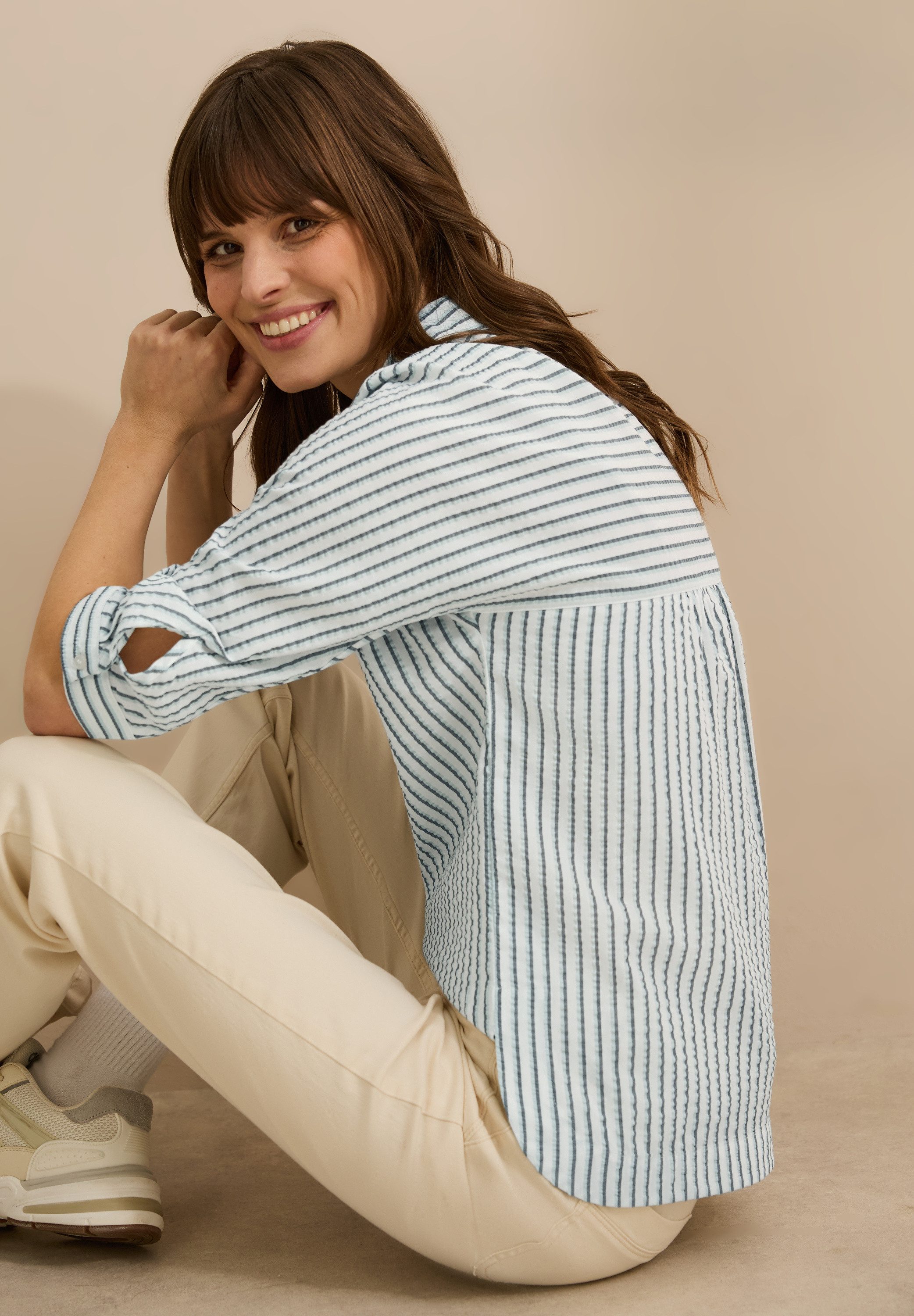 CECIL Hemdbluse mit 3/4 Ärmeln