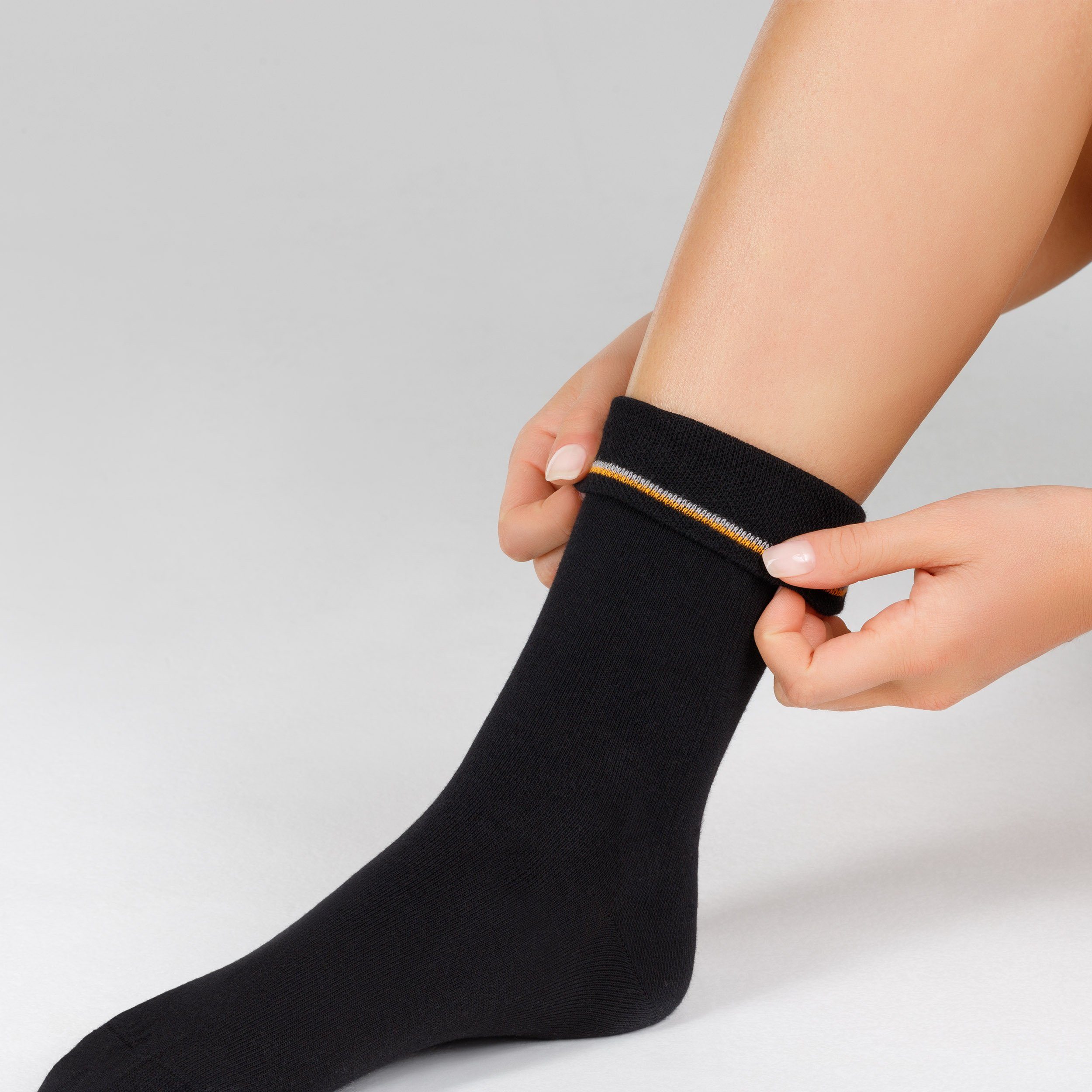 Camano anthrazit Socken Komfortbund mit (7-Paar) weichem ca-soft