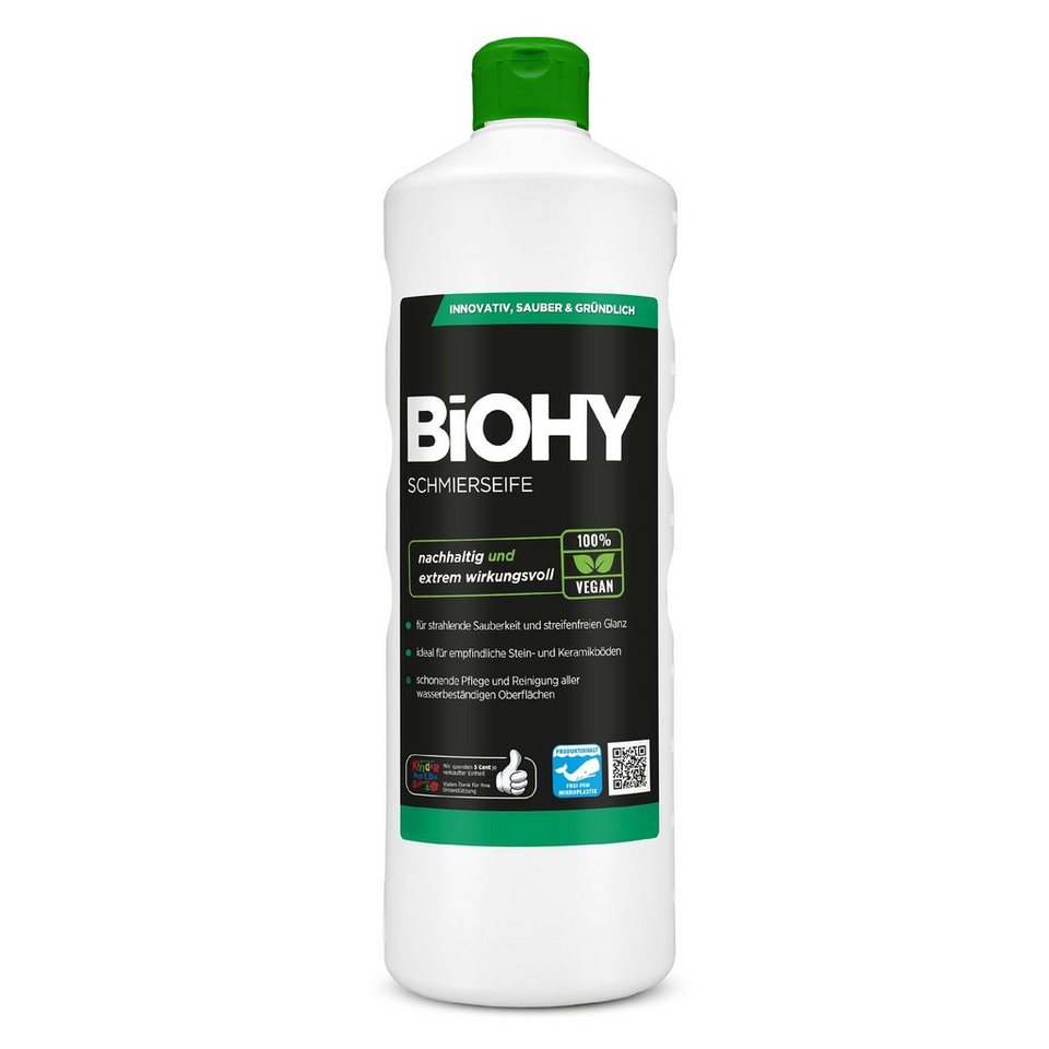 Thumbnail - BiOHY Schmierseife 12er Pack (12 x 1 Liter Flasche) Vinyl- und Designbodenreiniger (12-St)