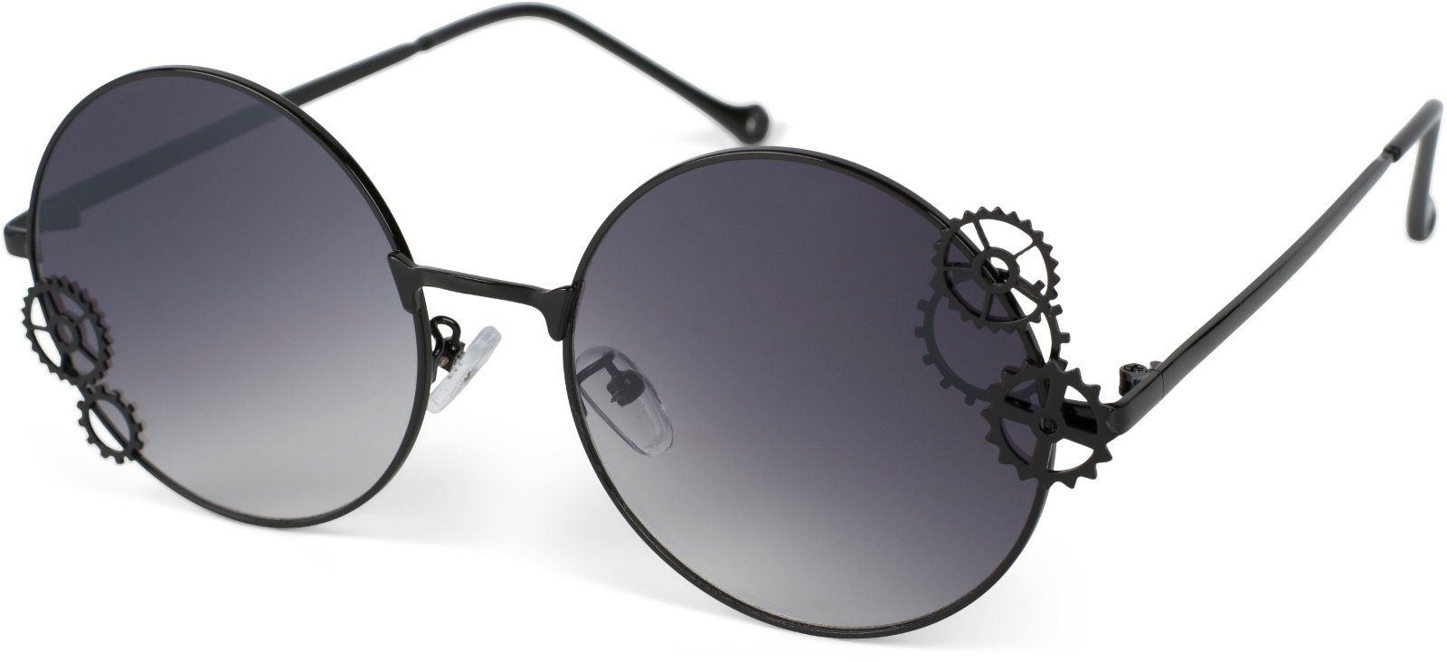styleBREAKER Sonnenbrille Runde Sonnenbrille mit Zahnrad günstig online kaufen
