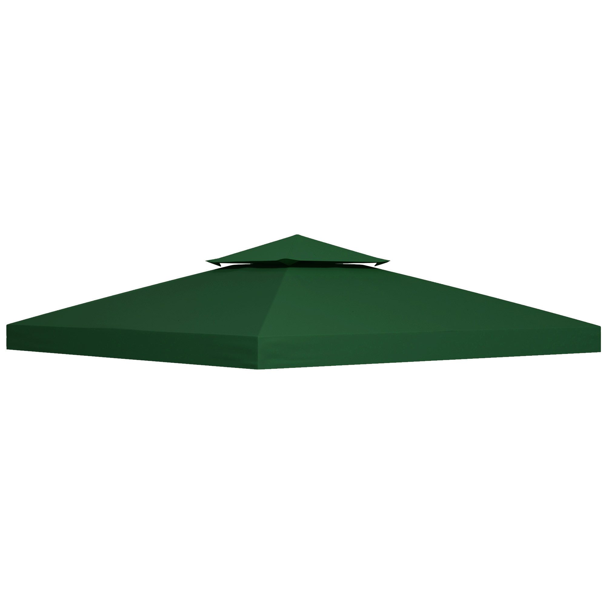 MC Star Pavillon-Ersatzdach 3x3m Kohlegrau Polyester wasserabweisend, für Metall- & Gartenpavillon