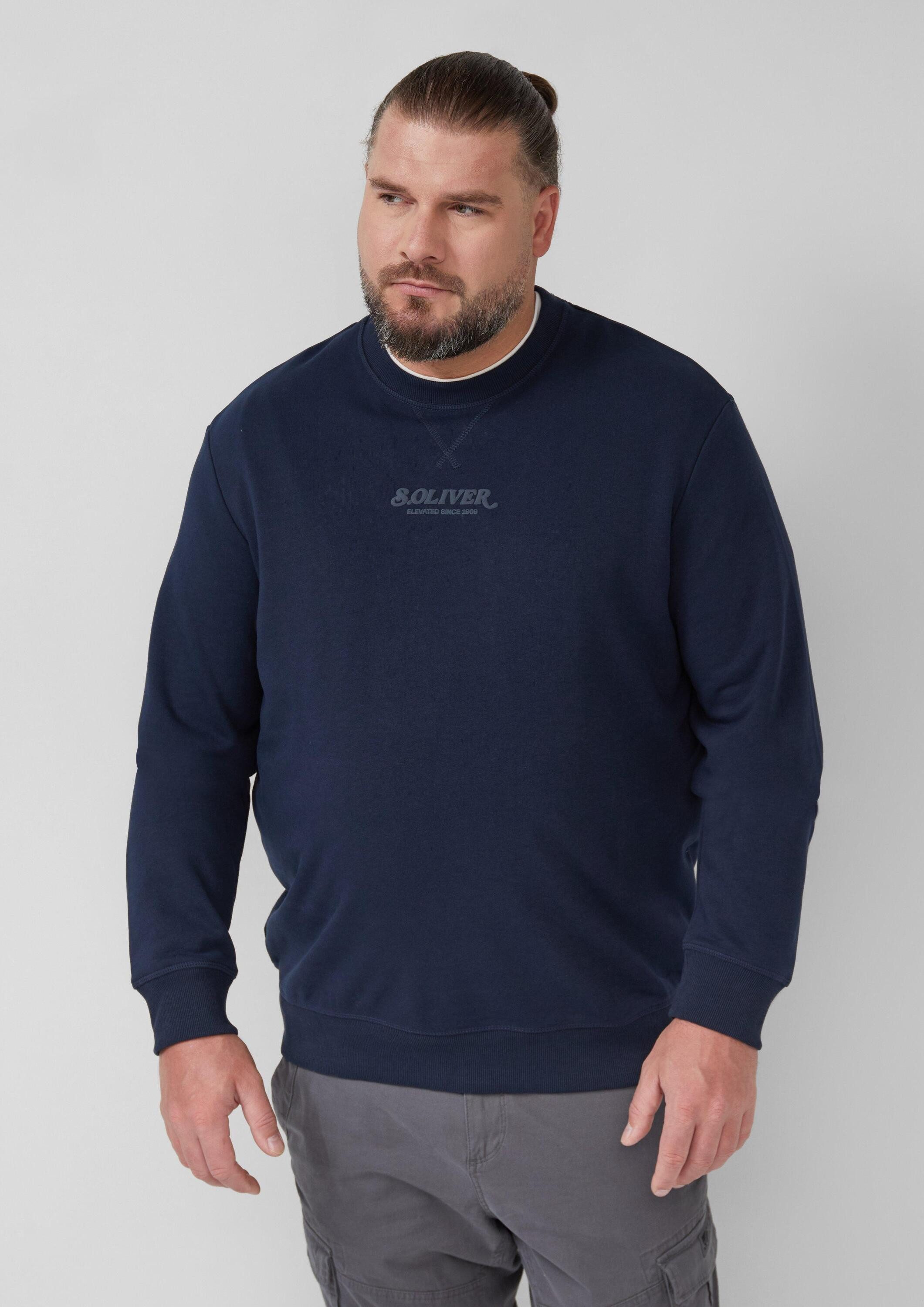 s.Oliver Sweatshirt Sweatshirt Wärmendes Sweatshirt mit Logo-Artwork günstig online kaufen