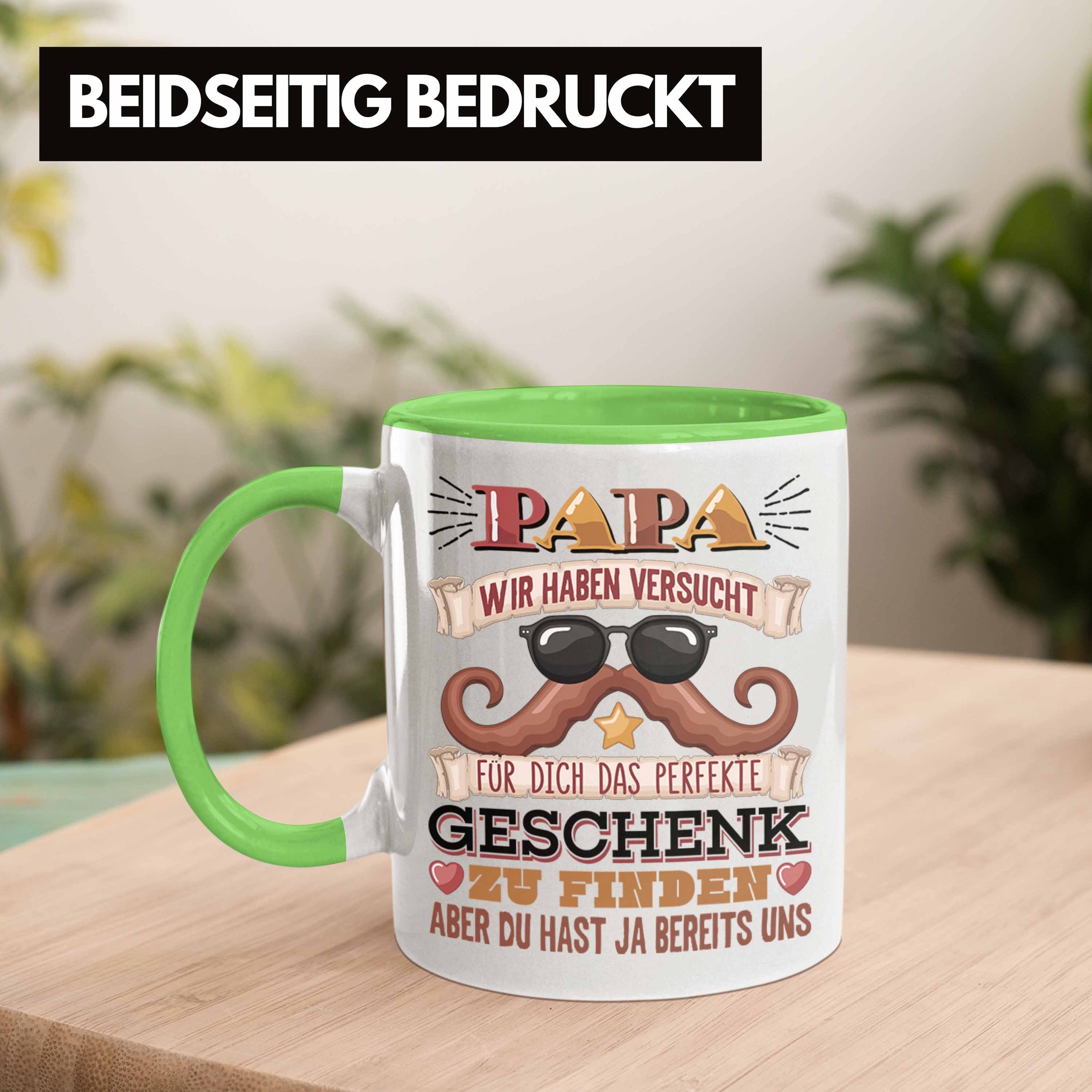 Lustiger zum Tasse Papa Spruch Vater Kind Vatertag Tasse von Grün Bester Trendation Geschenk