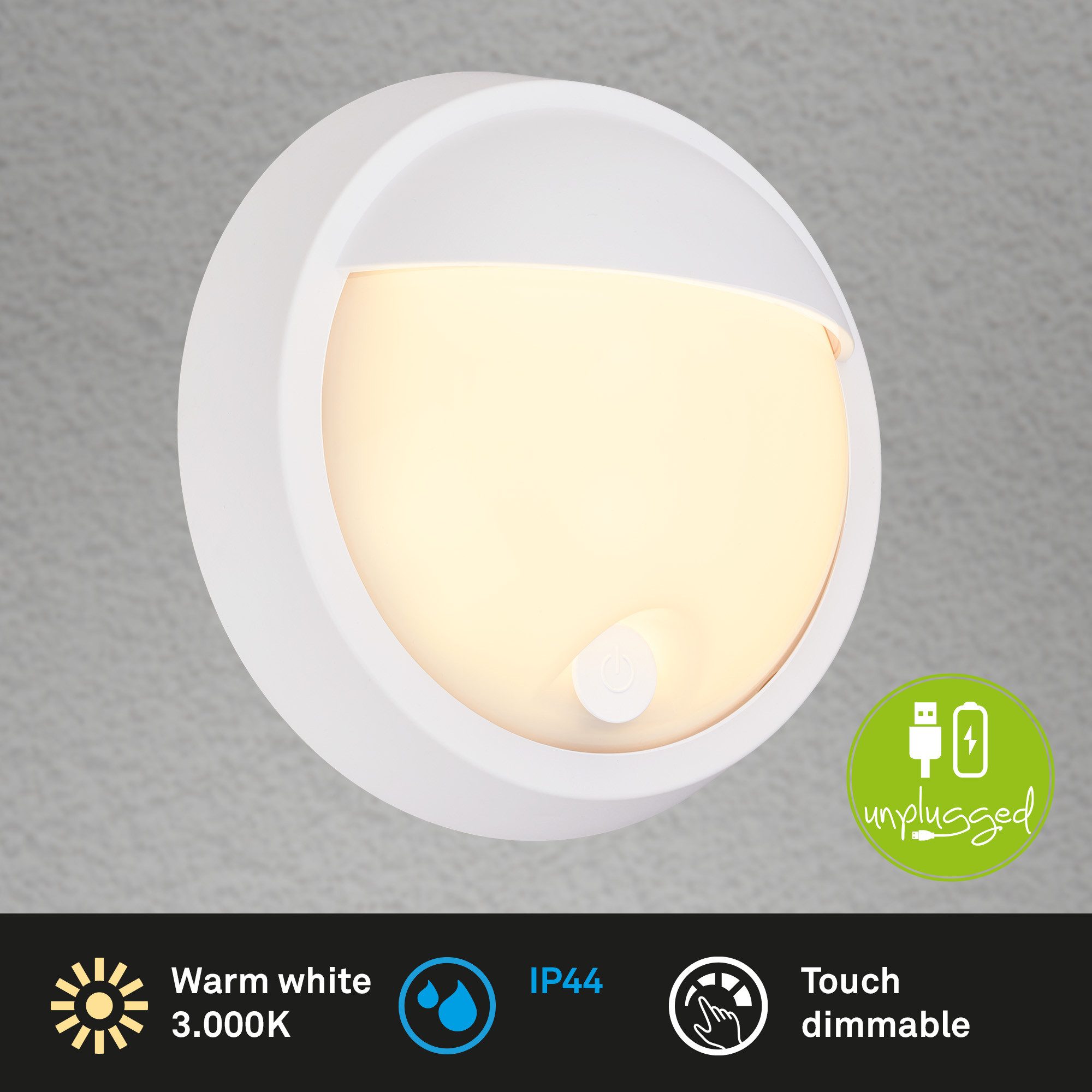 Briloner Leuchten Außen-Wandleuchte LED Außenlampe Aussen Hauswand Balkon Terasse, LED fest integriert, 2700K - Extra - Warmweiß, Außenleuchte, 17x7 cm, Schwarz, 4W, Aussen, Hauswand, Balkon Terrasse