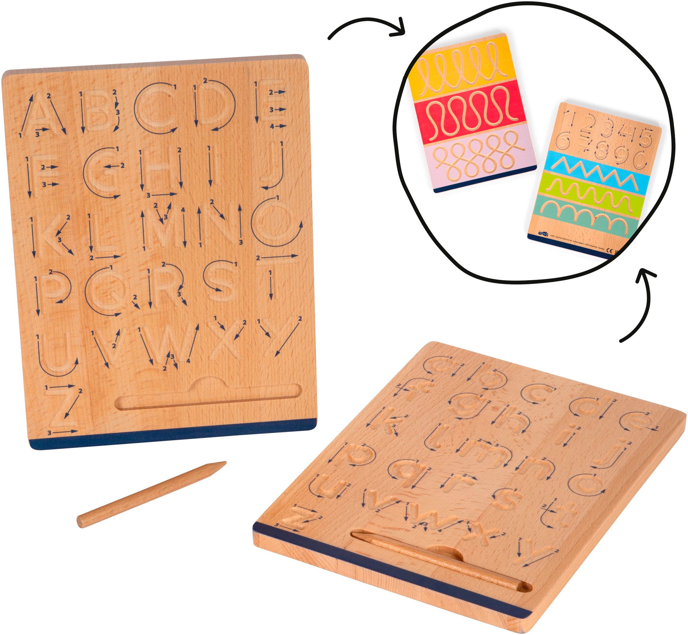 Small Foot Tafel Schreiblerntafel-Set - Educate, günstig online kaufen