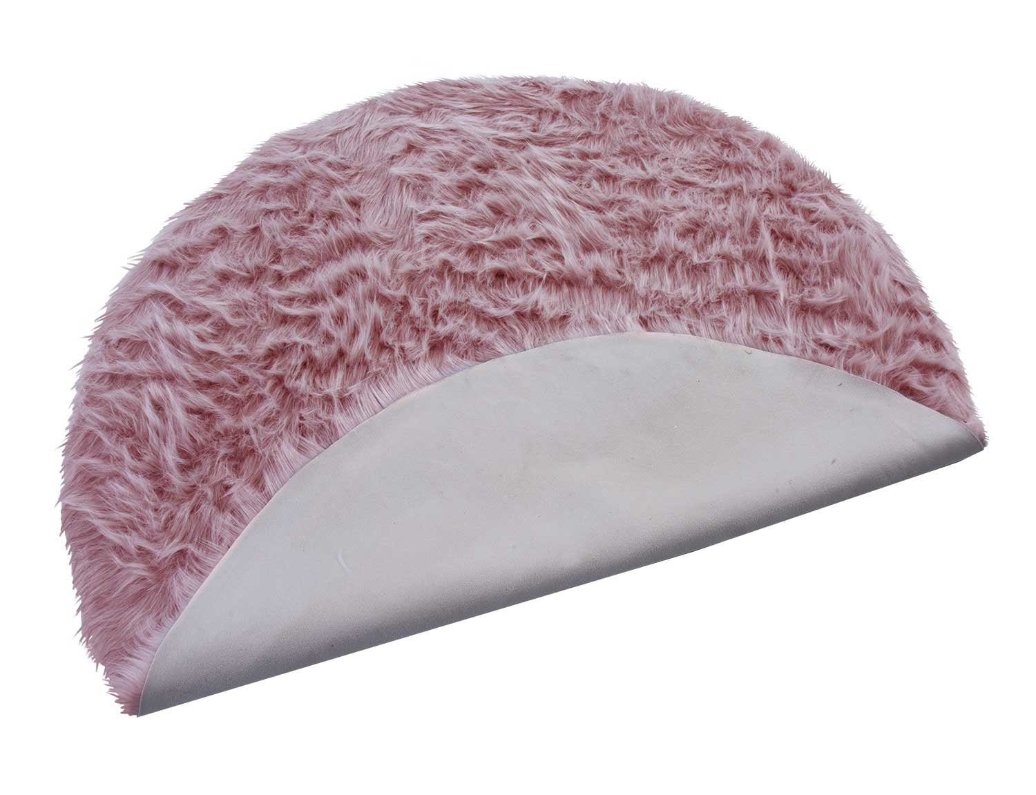 Fellteppich Deko-Fell FUR, Rosa, Ø 120 günstig online kaufen