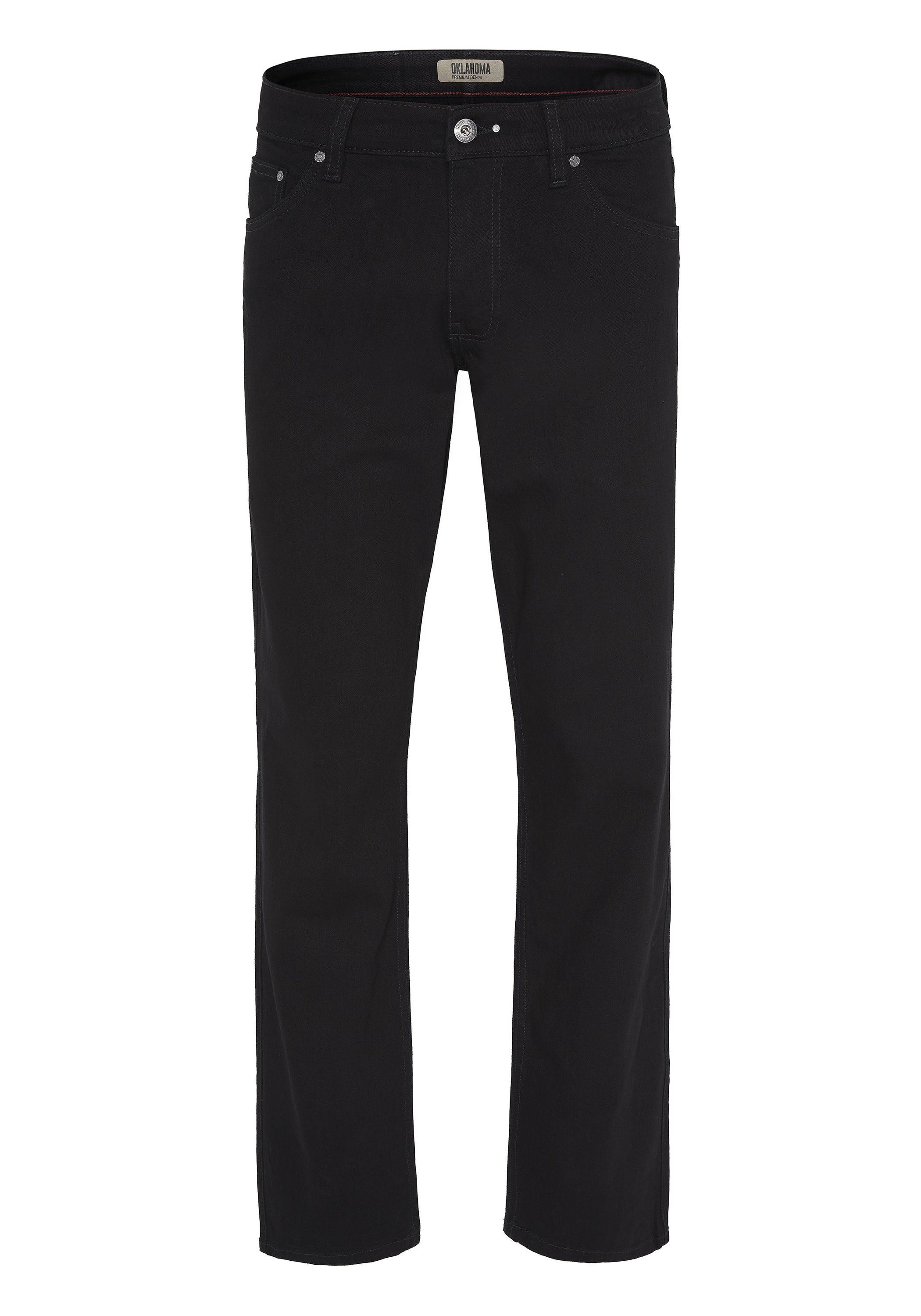 OKLAHOMA PREMIUM DENIM Straight-Jeans aus schwarzem günstig online kaufen