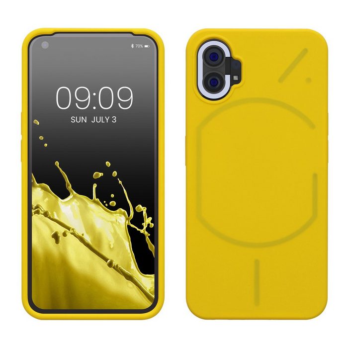 kwmobile Handyhülle Hülle für Nothing Phone (1) Hülle Silikon gummiert - Handyhülle - Handy Case Cover