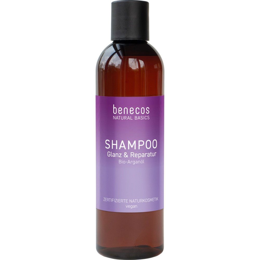 Benecos Haarshampoo Natural Basics Shampoo Glanz Reparatur, 250 ml | Haarshampoos