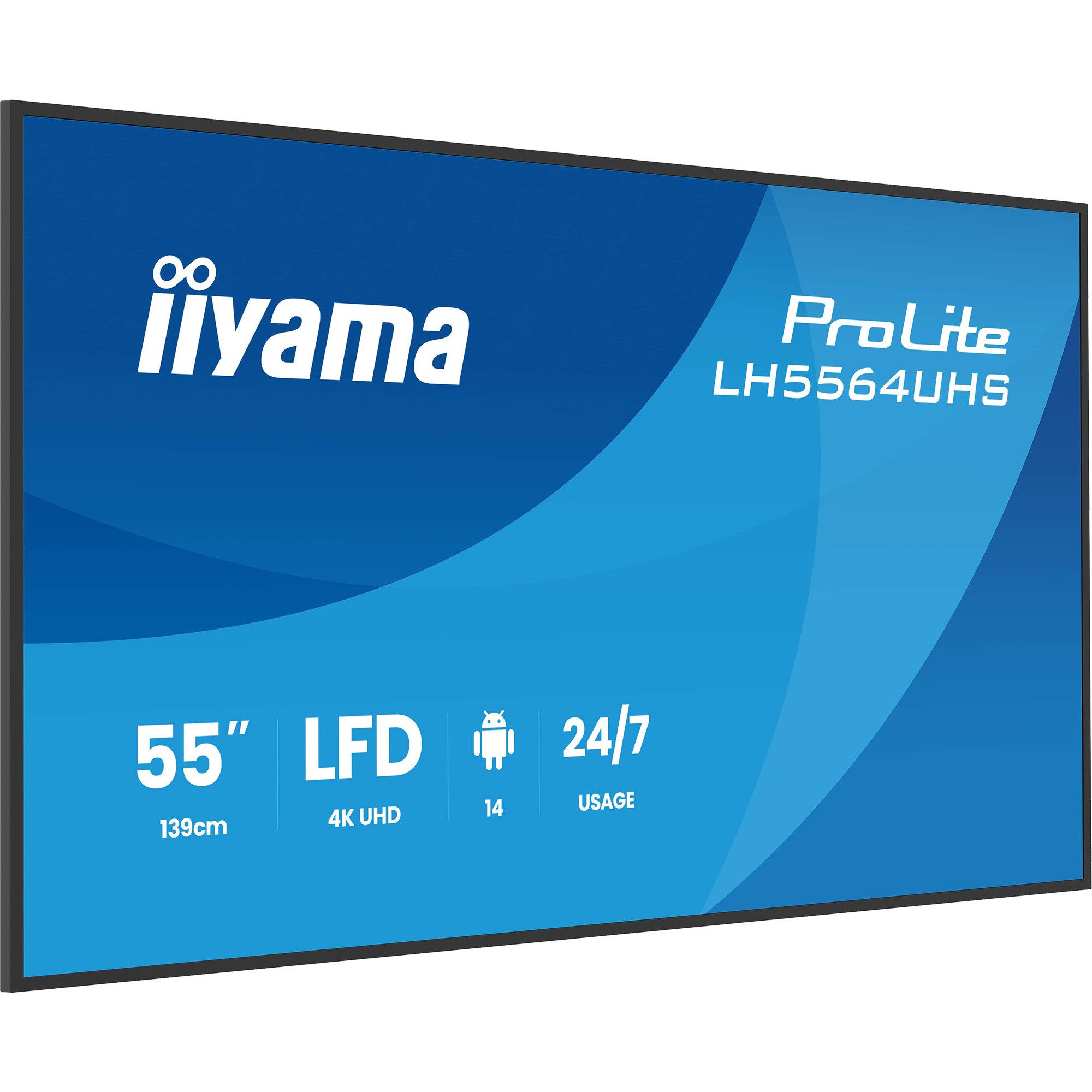 Iiyama iiyama ProLite LH5564UHS-B1AG, Public Display, TFT-Monitor (3840 x 2160 px, 6.5 ms Reaktionszeit)