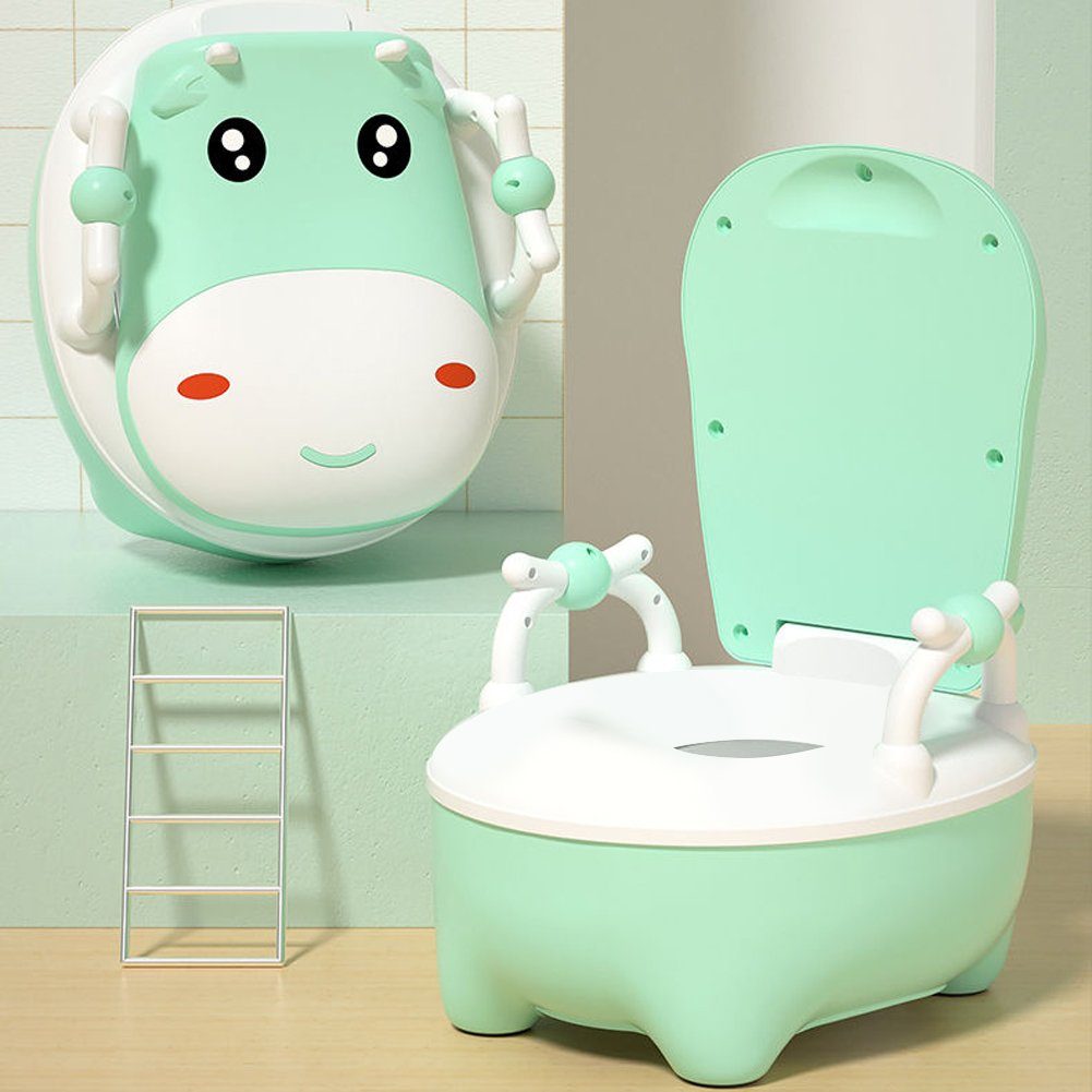 OSTWOLKE Toilettentrainer Toilette Baby Kinder Lerntöpfchen Toilettensitz Toilettentrainer, kinderpflege-Set - Töpfchen; Toilettensitz und Tritthocker