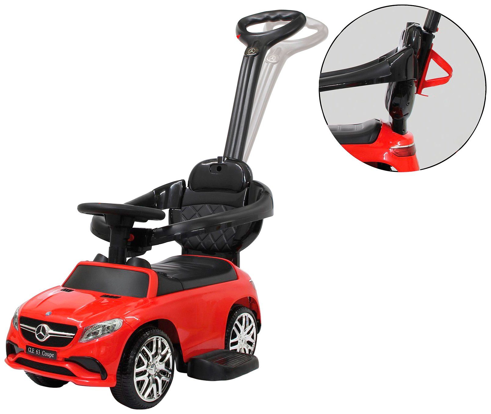 Image of JAMARA KIDS Mercedes AMG GLE 63 3in1 Rutscher, Rot/Schwarz