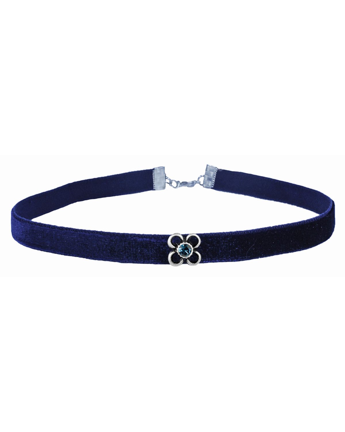 Trachtenland Kette mit Anhänger LUISIA® Samt Kropfband 'Ramona' mit Premium Krista