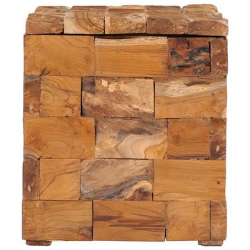 DOTMALL Stauraumhocker Hocker Cube, mit Stauraum, Massivholz Teak