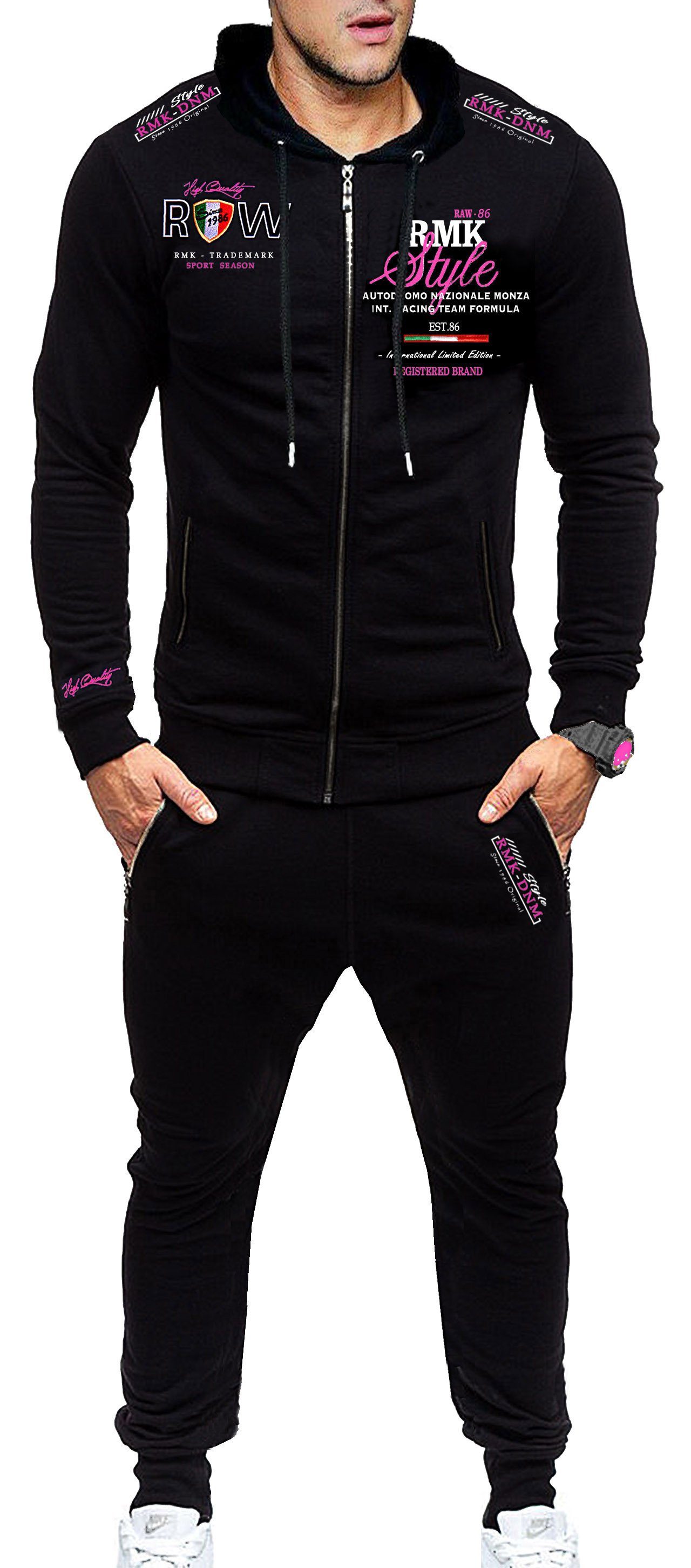 RMK Jogginganzug Herren Trainingsanzug Sportanzug Streetwear Fitness Clubwear Gym, mit Kapuze