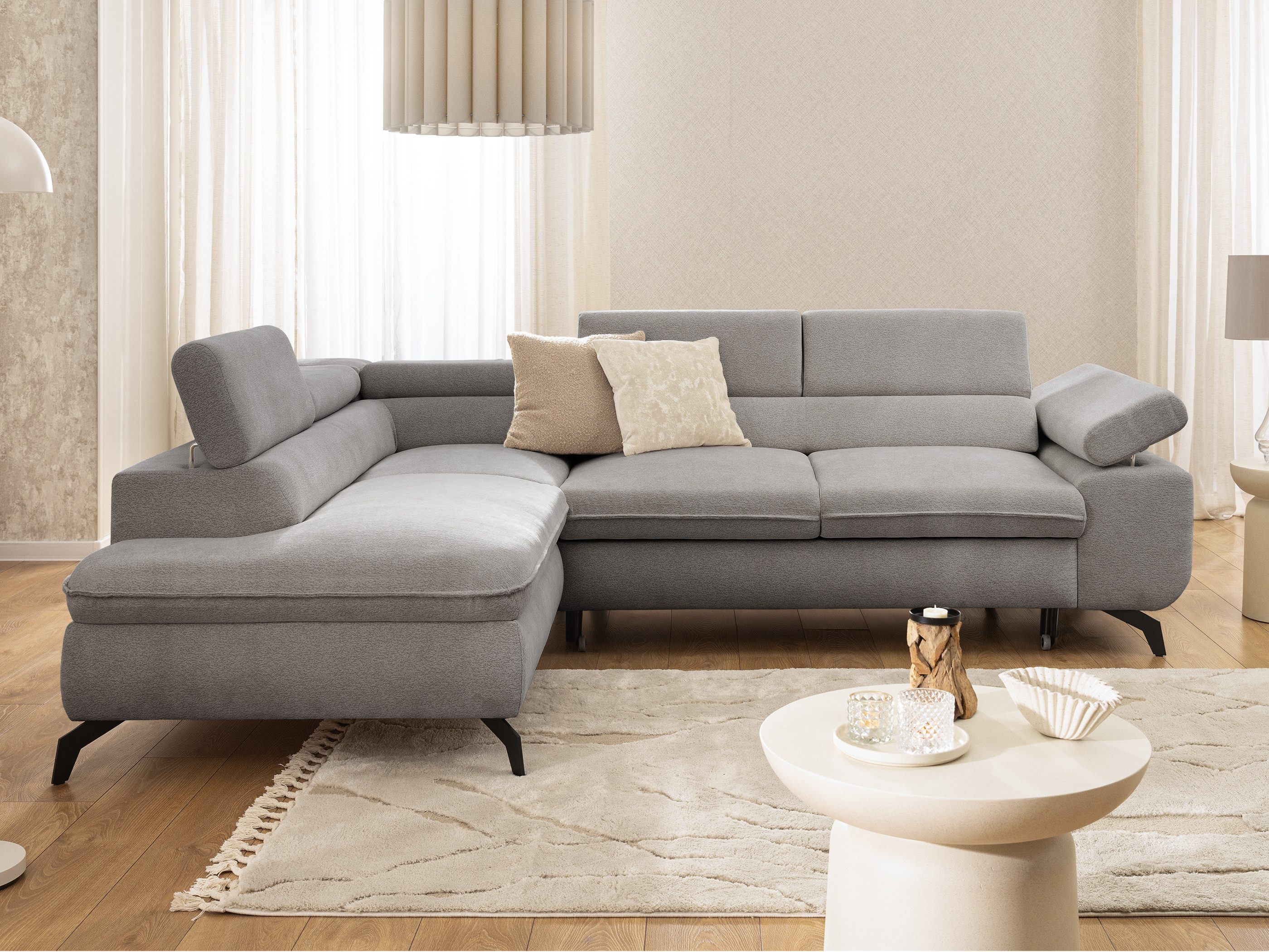 S-Style Möbel Ecksofa Bonnie mit Schlaffunktion günstig online kaufen