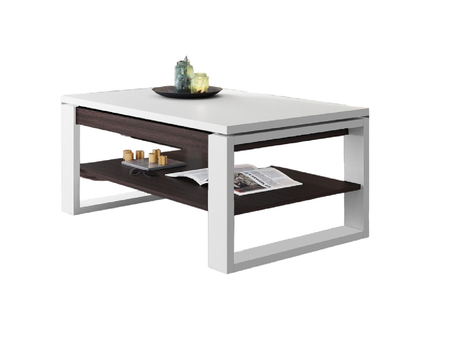 designimpex Couchtisch Design Multifunktionstisch Nuo Arbeitstisch günstig online kaufen