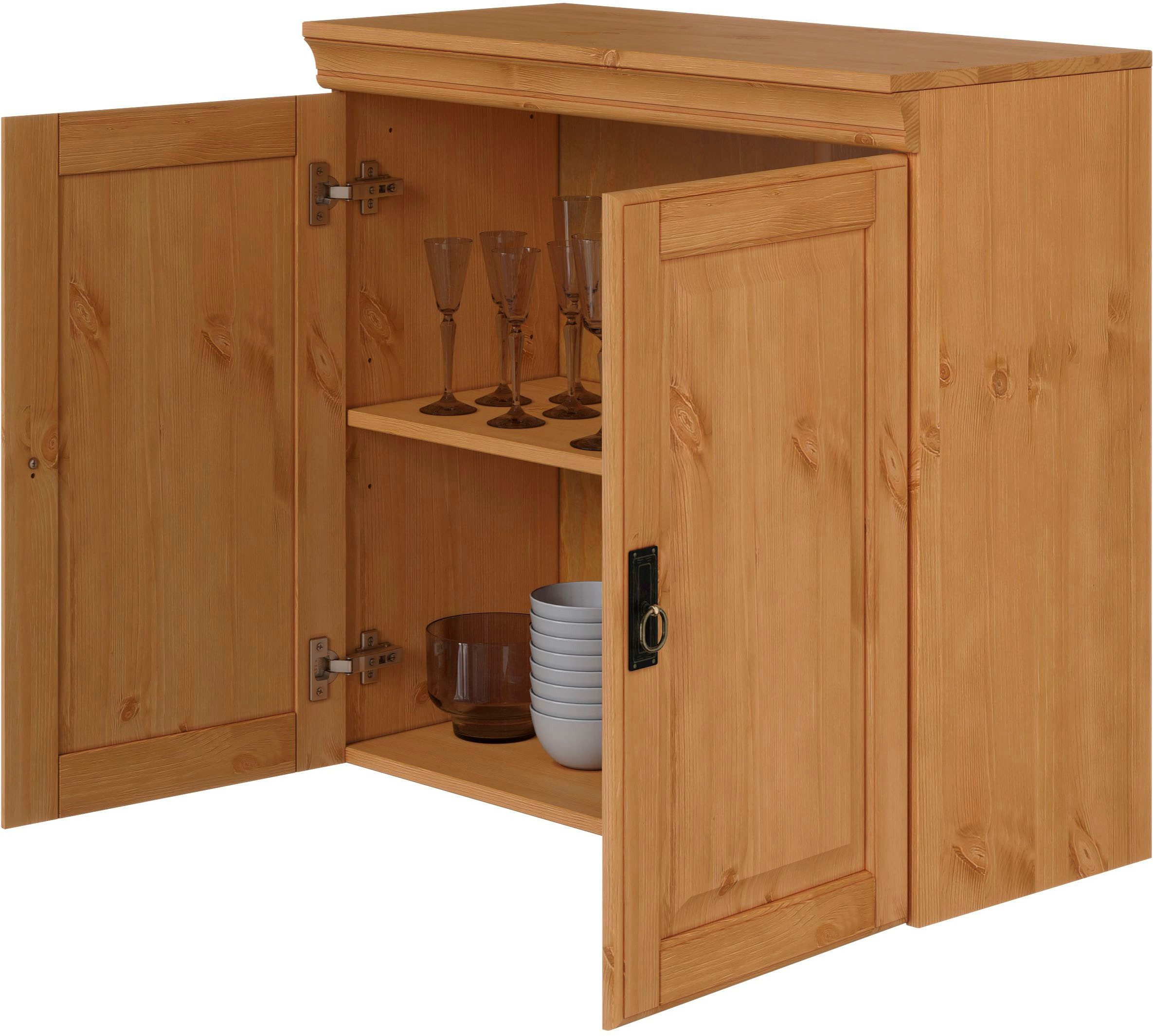 OTTO home Hängeschrank Rügen Breite 80 cm, Kiefer massiv, 2 Türen, 1 Einlegeboden – Bild 5 von 5