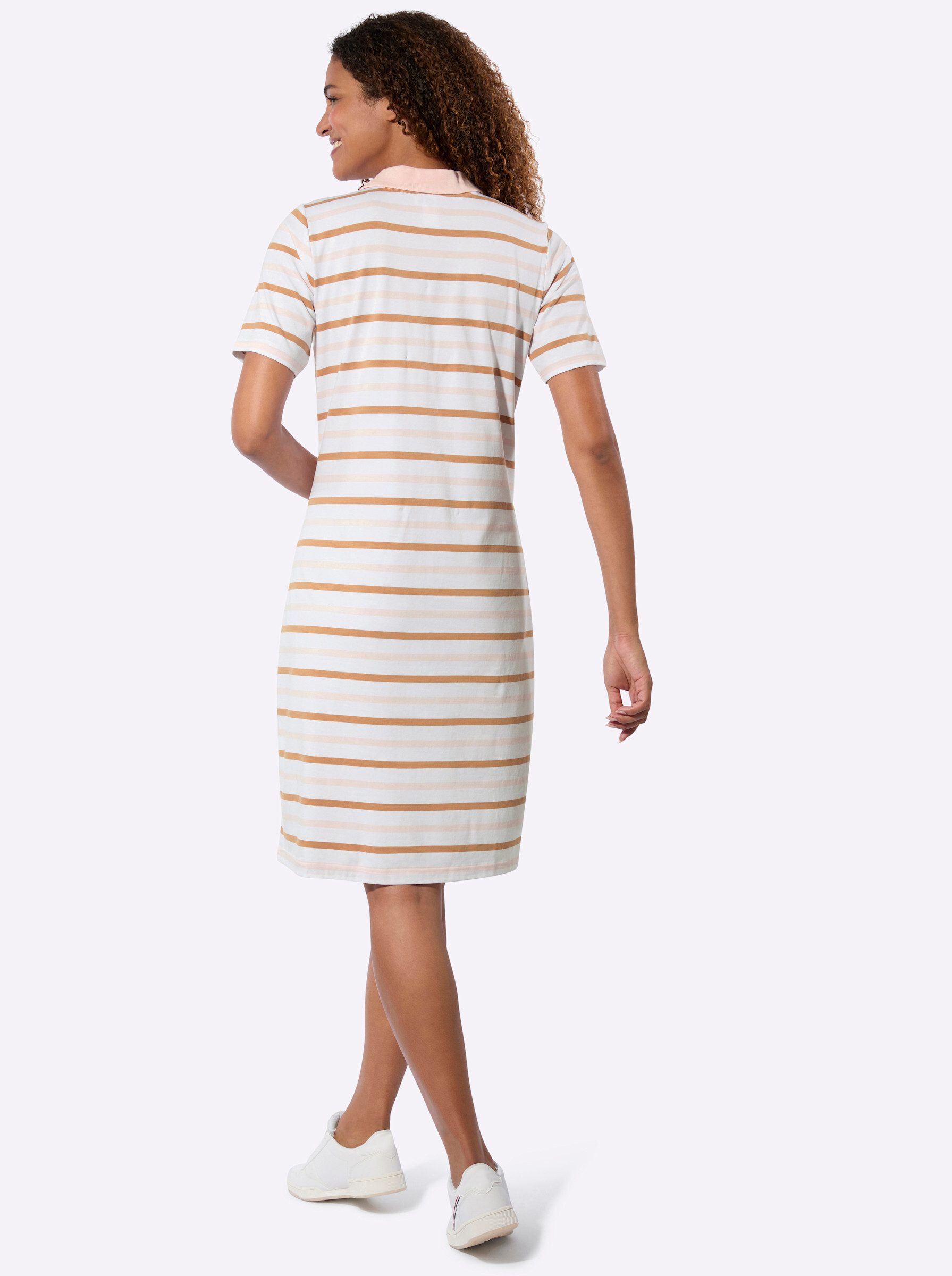 Witt Jerseykleid Polokleid Kurzarm .