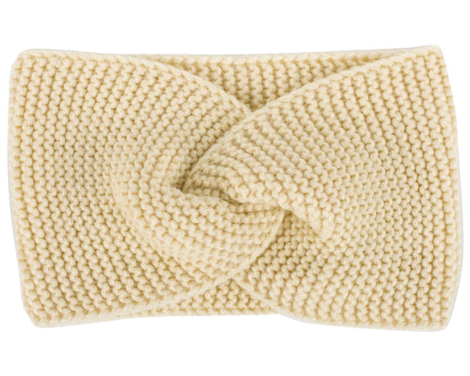 styleBREAKER Stirnband Krausstrick Stirnband Twist Knoten (1-St)