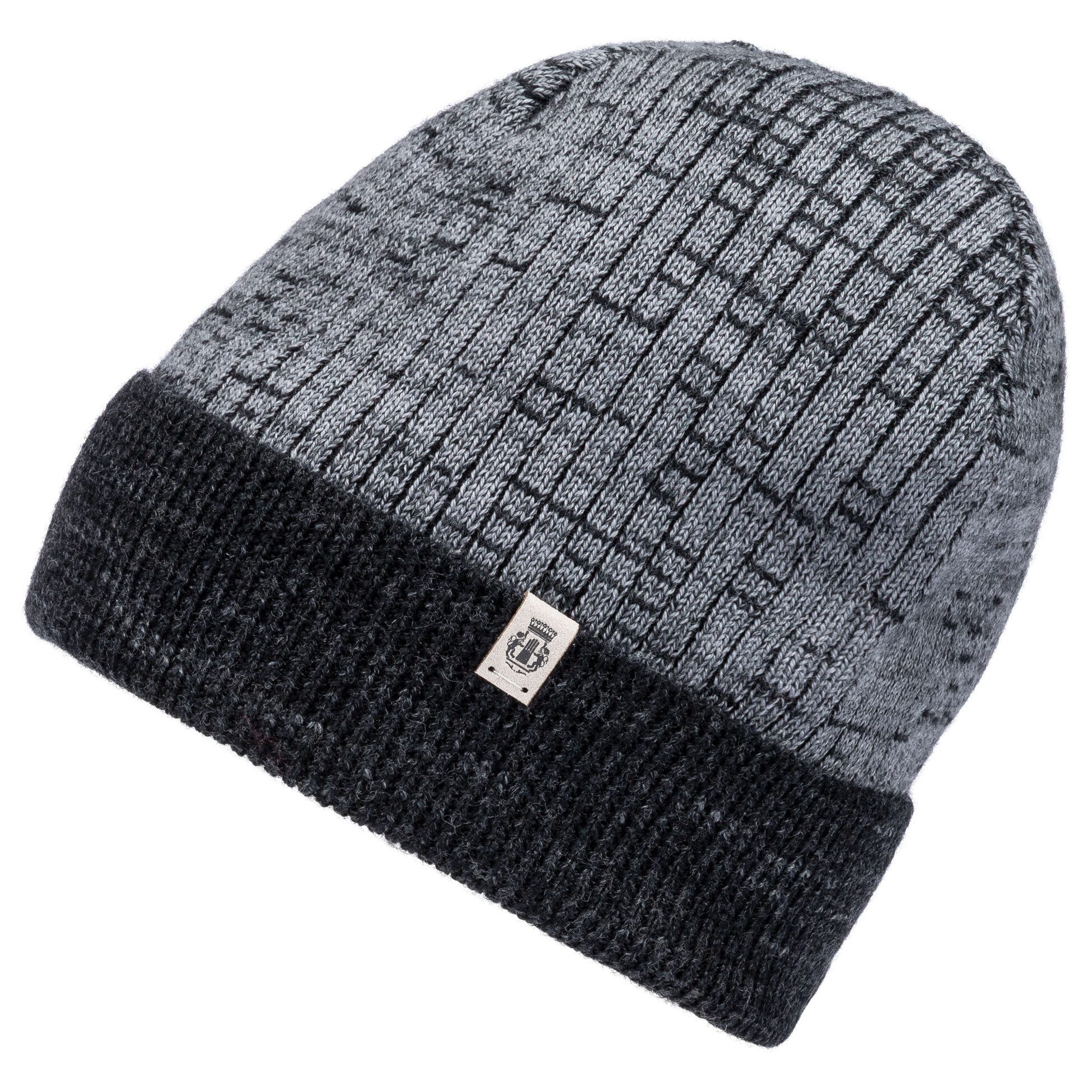 Roeckl Strickmütze Pure Merino Zweifarbige Feinstrickmütze