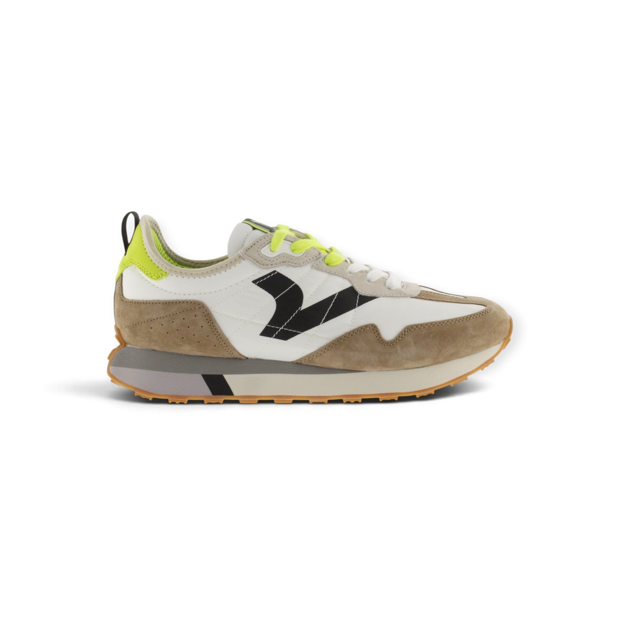 Victoria Bolt Sport (Nylon/Leder) - weiss/braun Sneaker