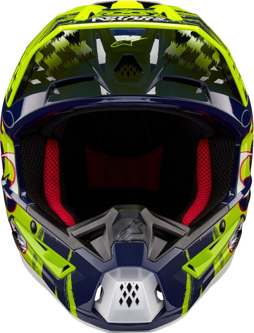 Alpinestars Motocrosshelm S-M5 Rash Motocross Helm, Notfallsystem-Polsterung (EQRS)