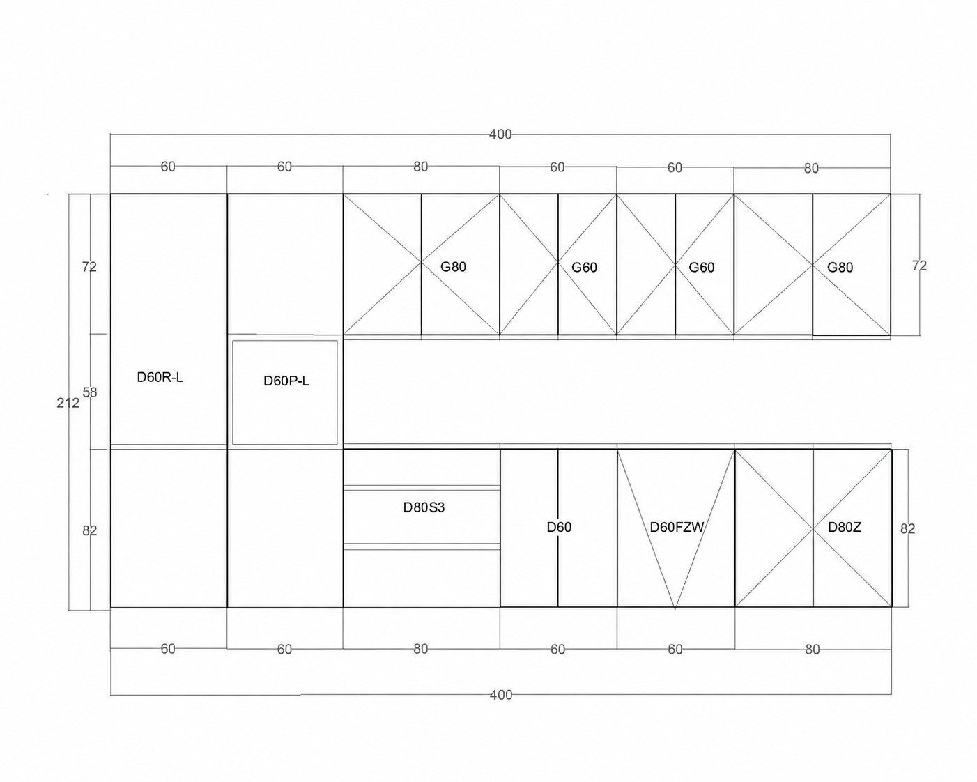 ROYAL24_MARKT Küchenzeile Velmora KÜ-AS-002 – 400 cm – Moderne Küchenzeile mit Hochschränken, (Komplett Set), Edles Design - Top Material - Hochwertig – Bild 5 von 5