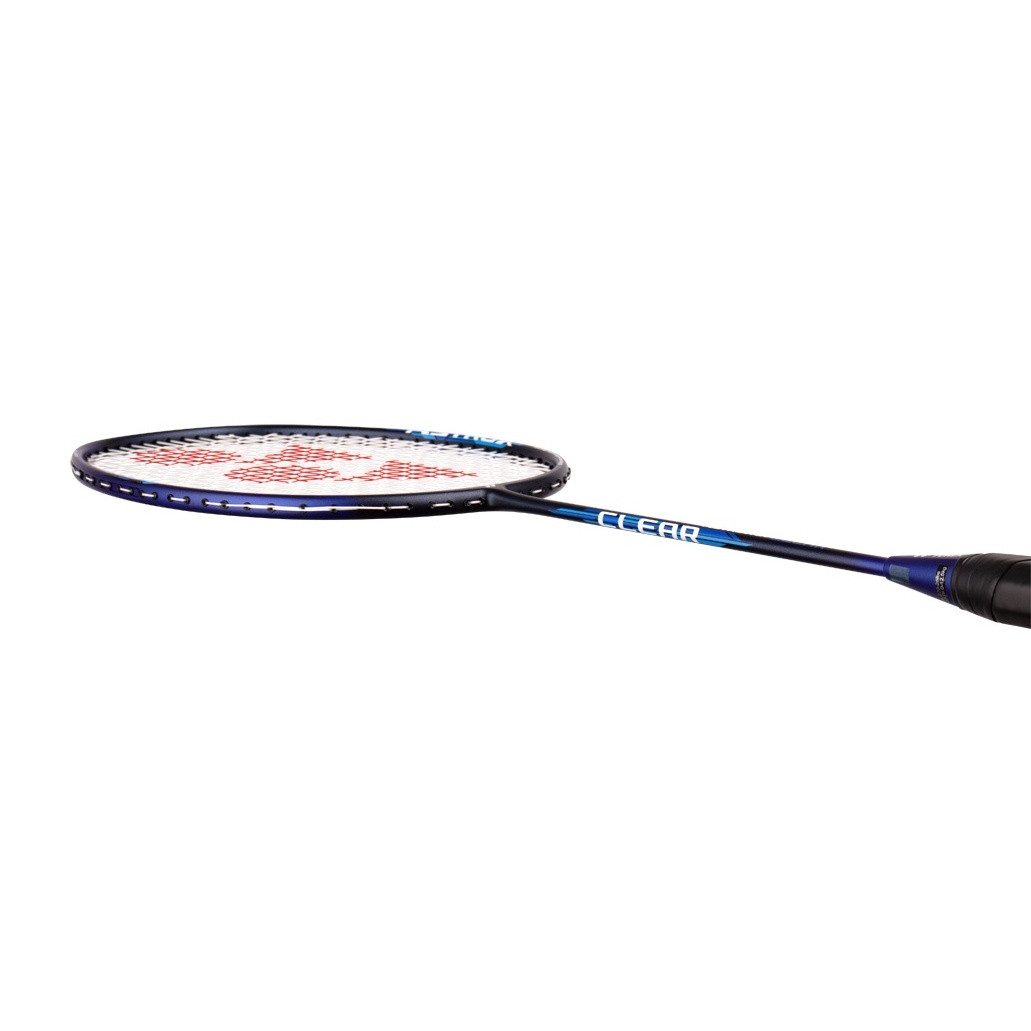 Yonex Badmintonschläger Astrox 01 Clear (kopflastig, sehr flexibel) schwarz/blau - besaitet, Gewichtsklasse: 4U/G4