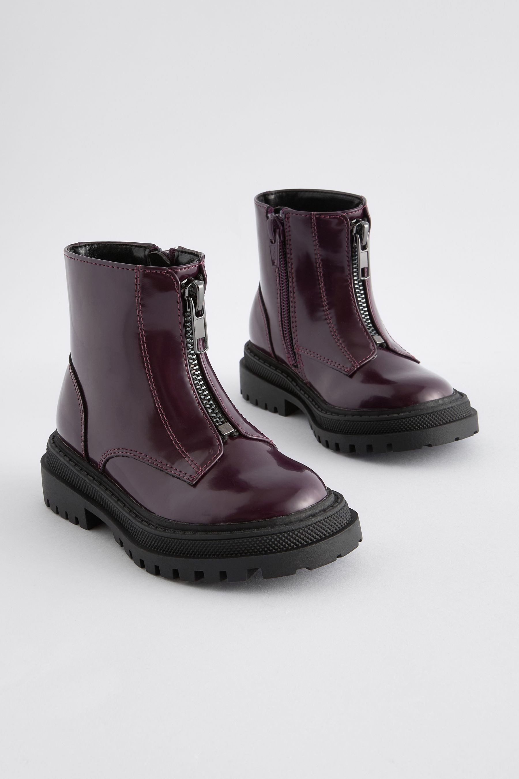 Next Stiefel mit Frontreißverschluss, weite Passform günstig online kaufen